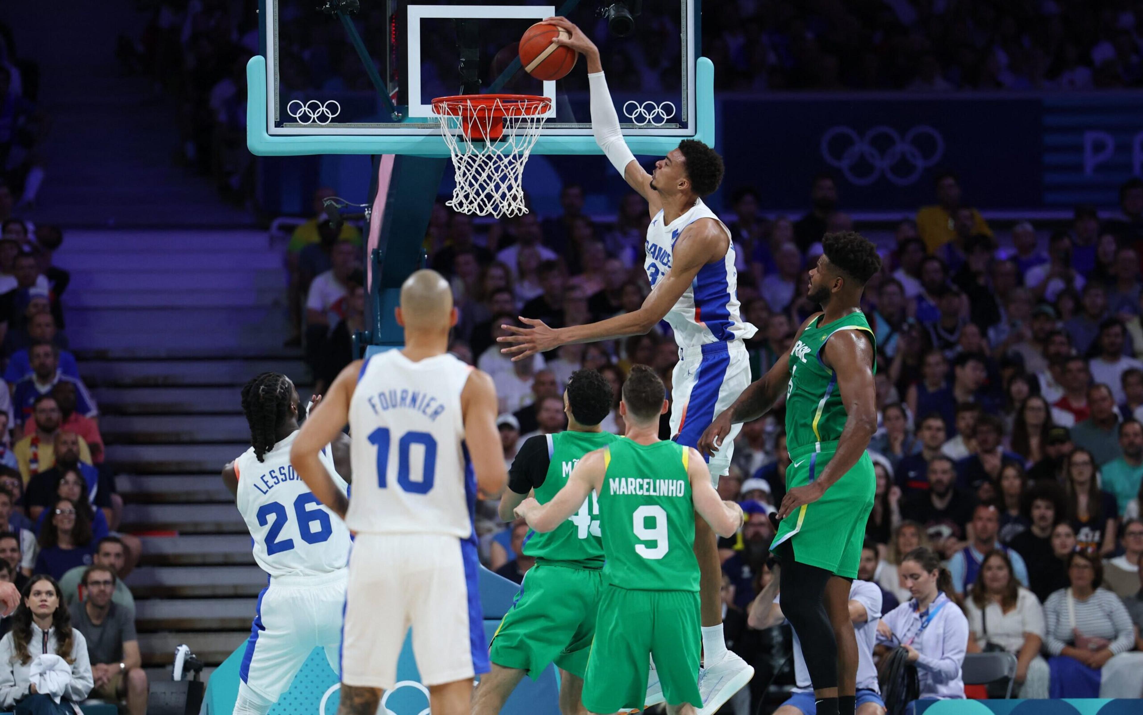 De virada, Brasil perde para a França na estreia do basquete masculino nas Olimpíadas