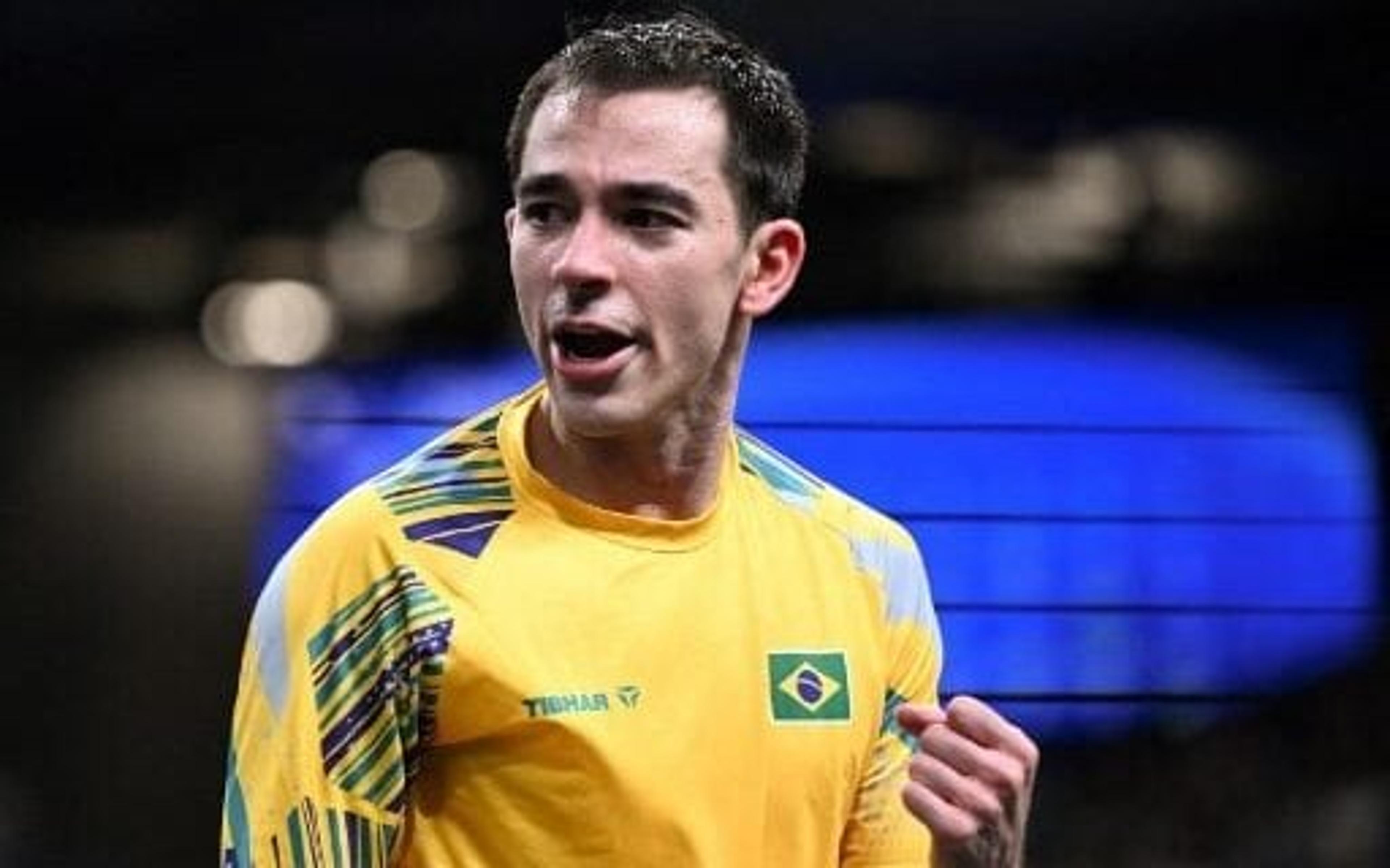 Olimpíadas: Hugo Calderano vence francês e vai às quartas no tênis de mesa