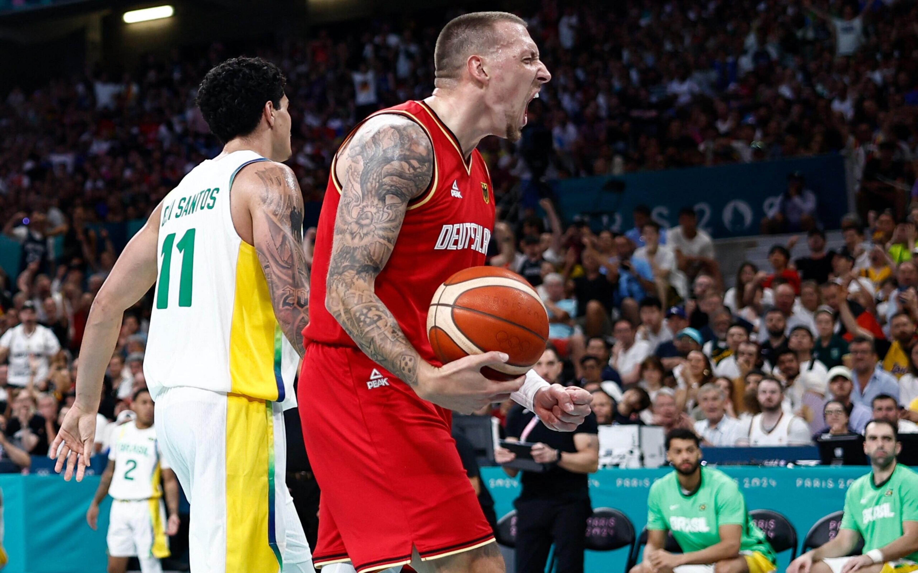 Brasil é derrotado pela Alemanha no basquete masculino das Olimpíadas