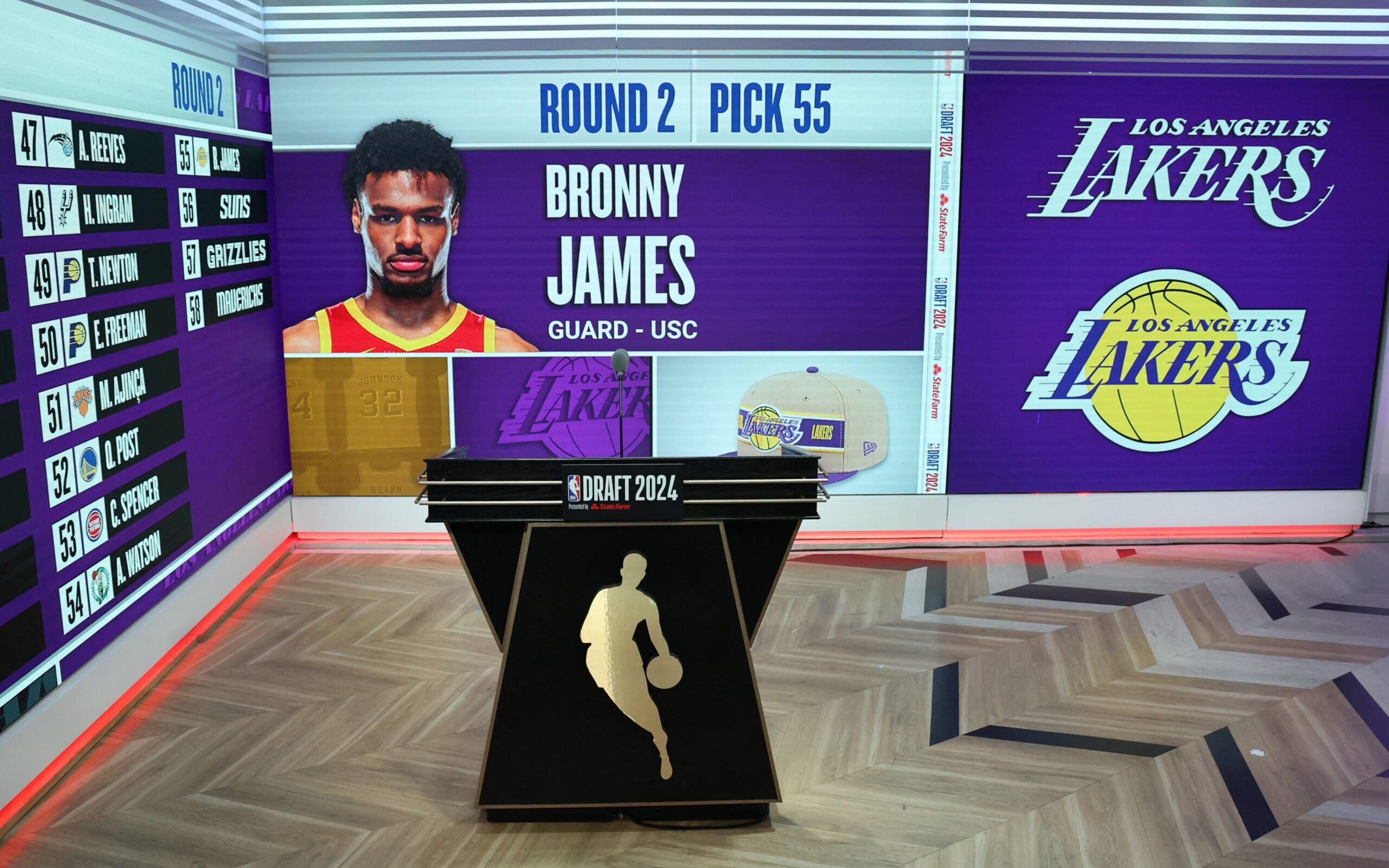 Assim como Bronny James, relembre outras escolhas Nº 55 na história do Draft da NBA