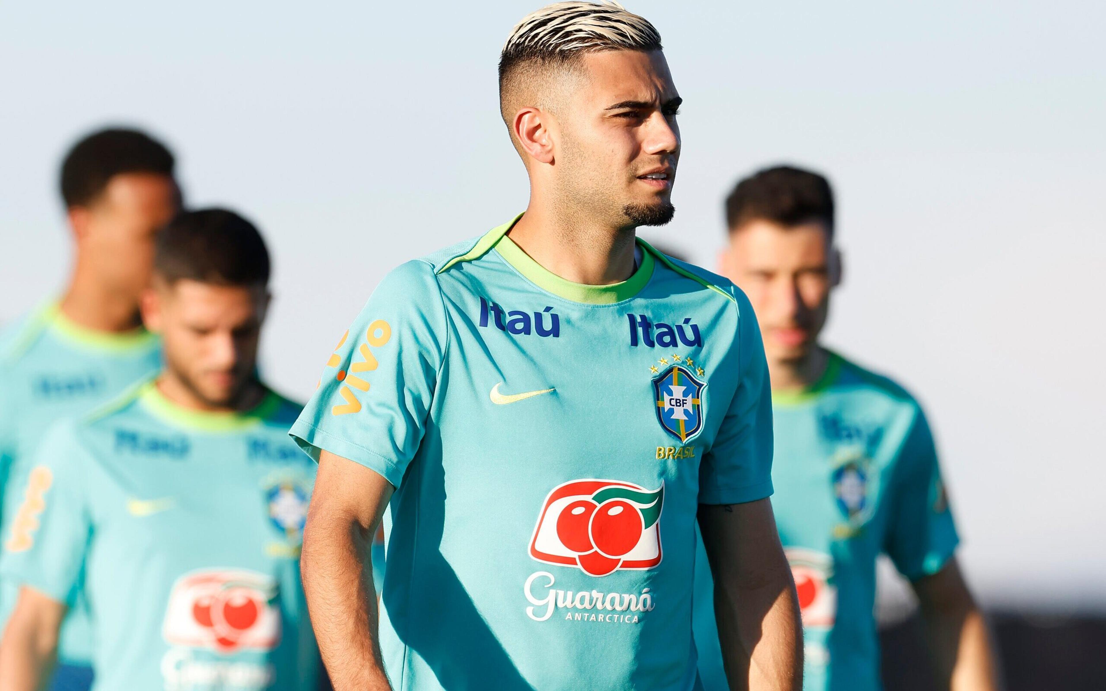 Meia do Brasil, Andreas Pereira critica ‘favoritismo’ do Uruguai e crava: ‘Vamos ganhar’