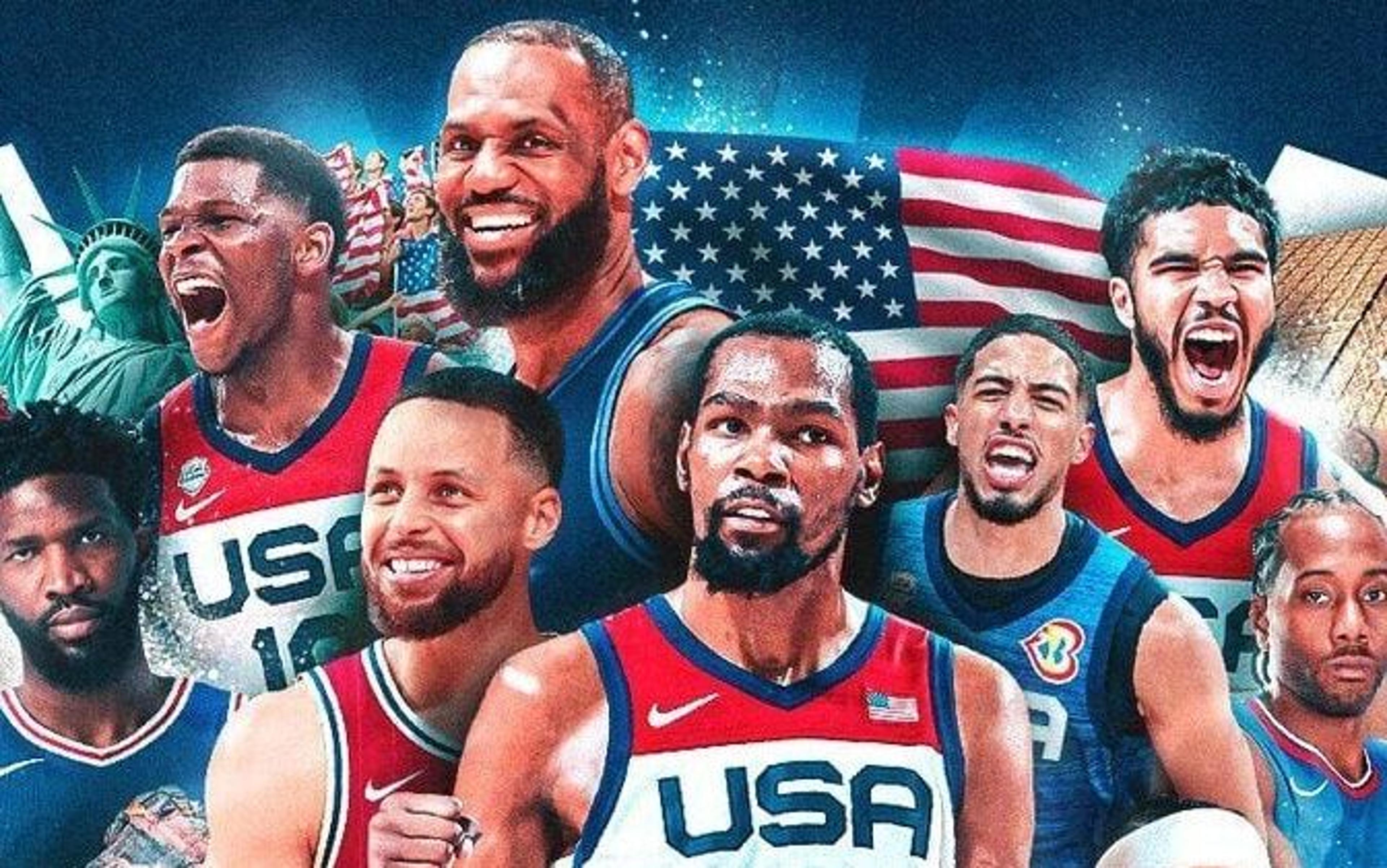 Promessa de 17 anos da NBA rouba a cena em jogo contra astros da seleção dos Estados Unidos