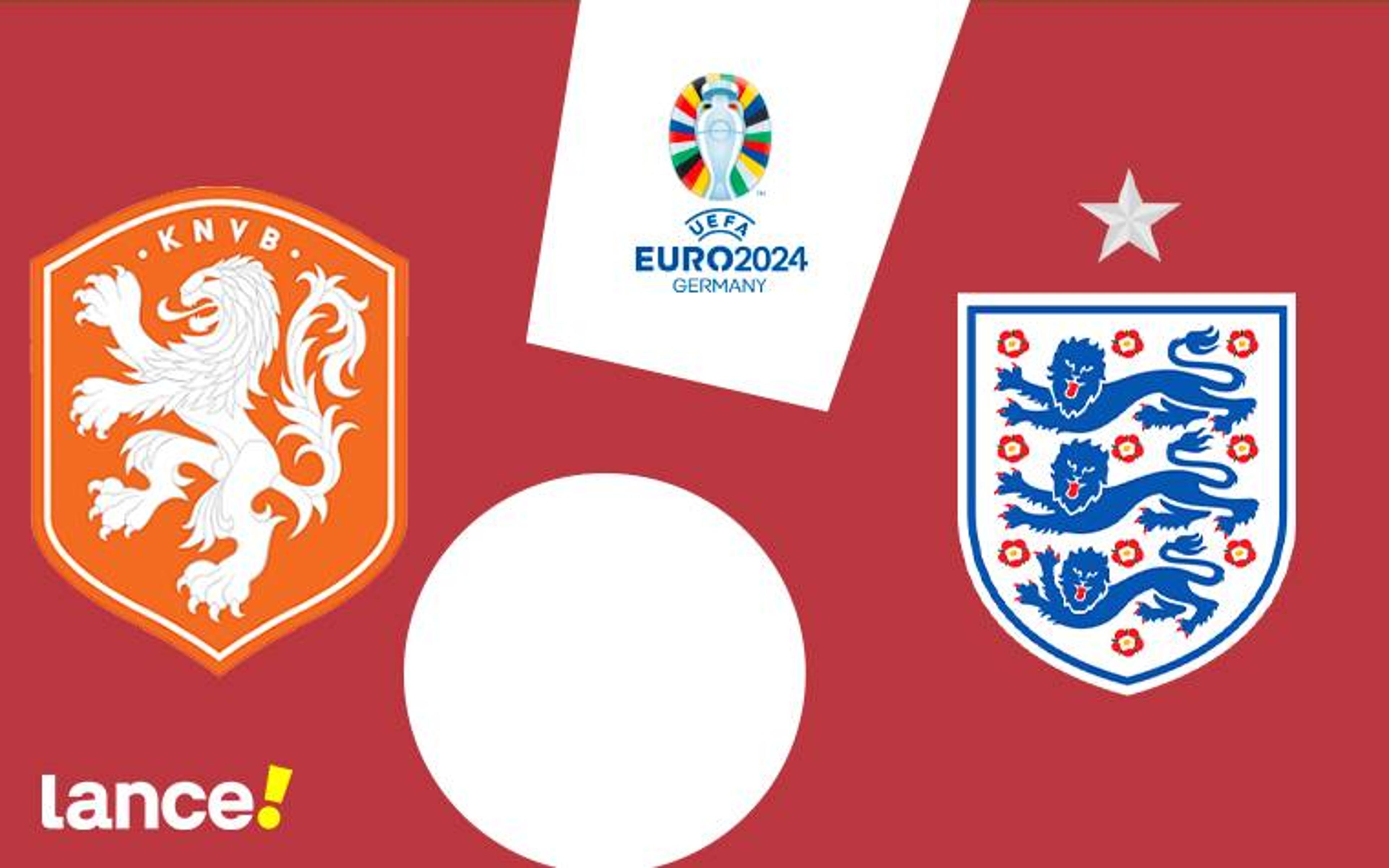 Holanda x Inglaterra: onde assistir ao vivo, horário e prováveis escalações do jogo pela Eurocopa