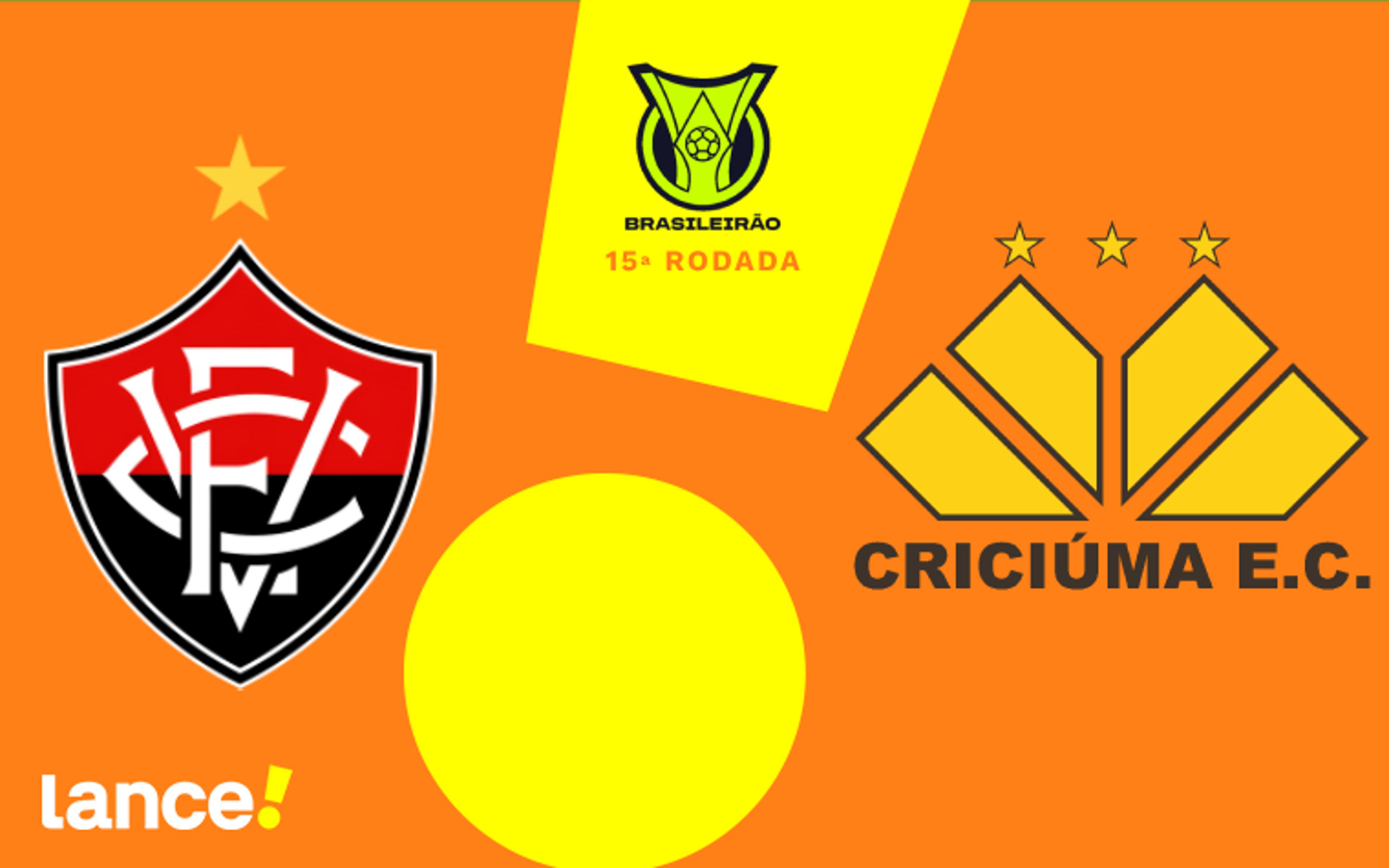 Vitória x Criciúma: onde assistir ao vivo, horário e escalações do jogo pelo Brasileirão