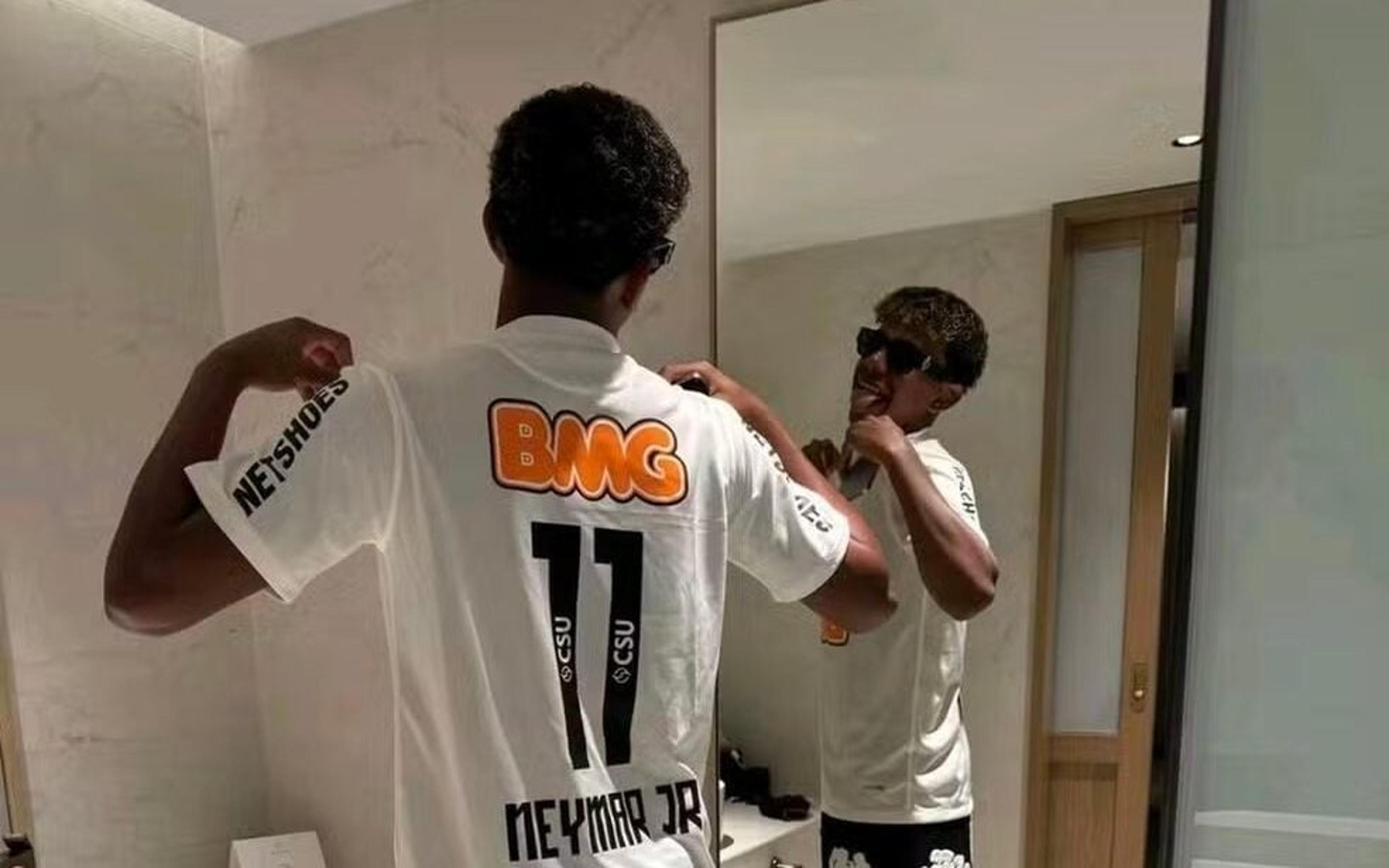 Santos reage à foto de Lamine Yamal com camisa do Neymar