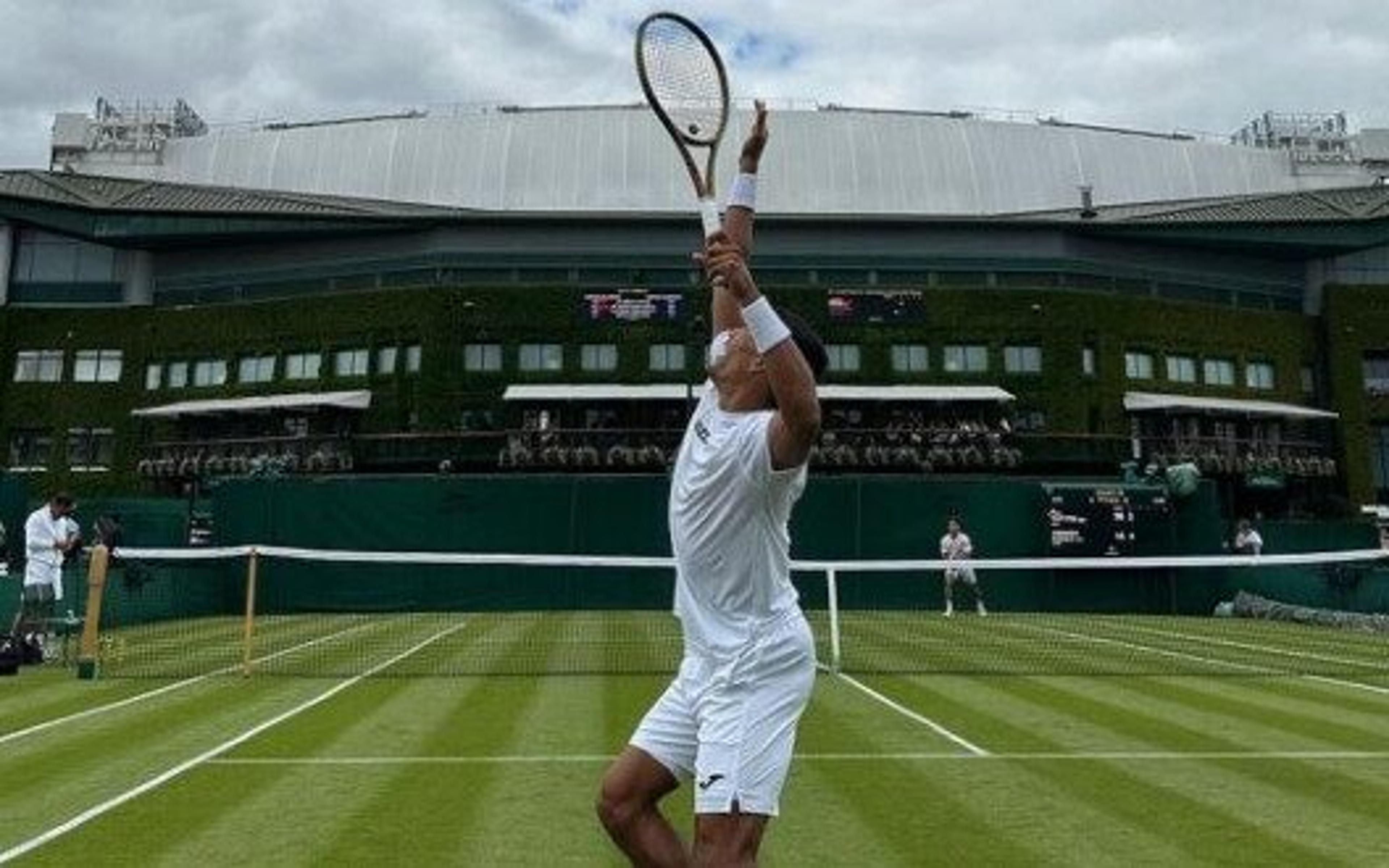 Thiago Monteiro faz jogo duro, mas é eliminado na estreia em Wimbledon