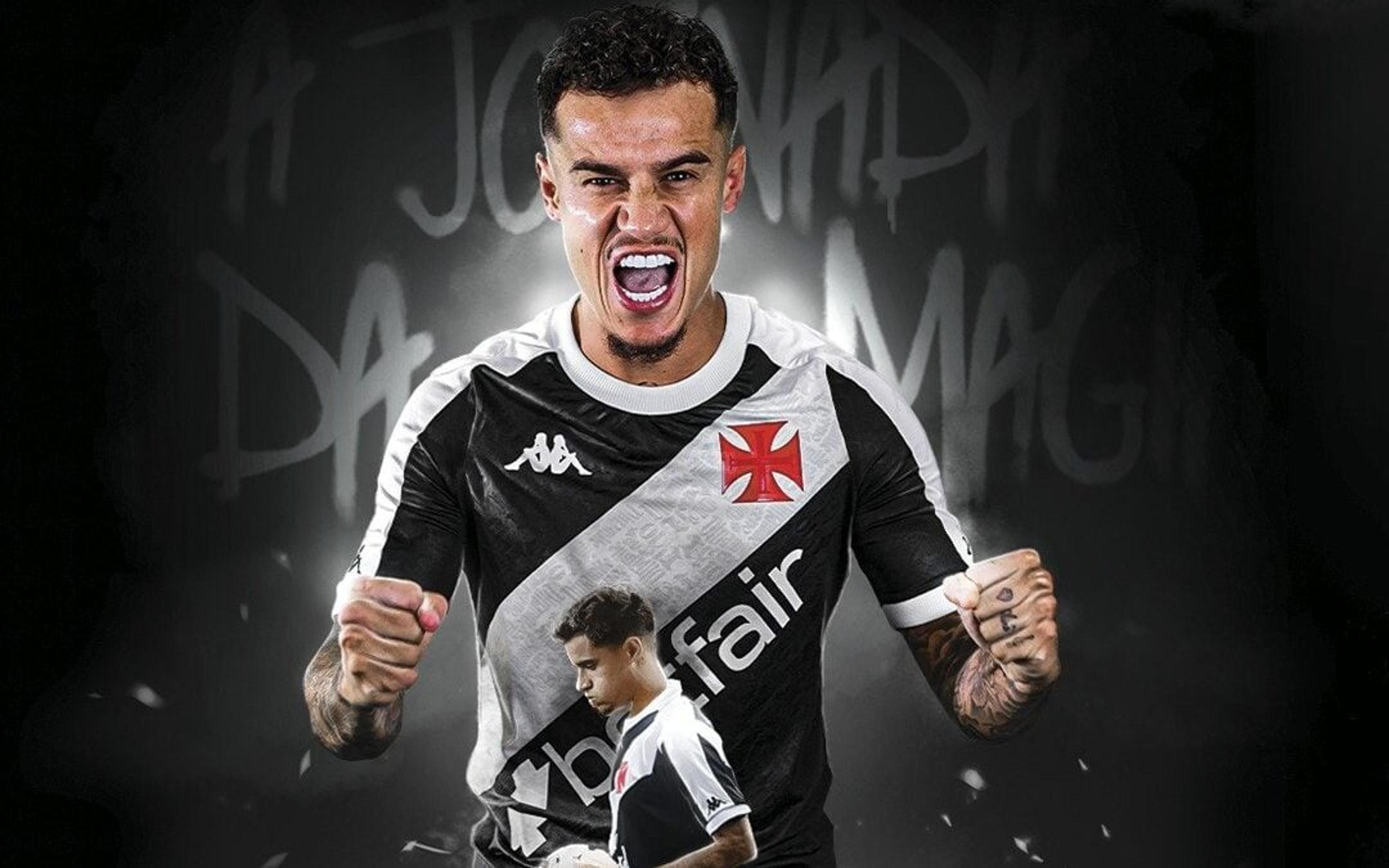 Philippe Coutinho no Vasco: clube vai promover apresentação para a torcida em São Januário