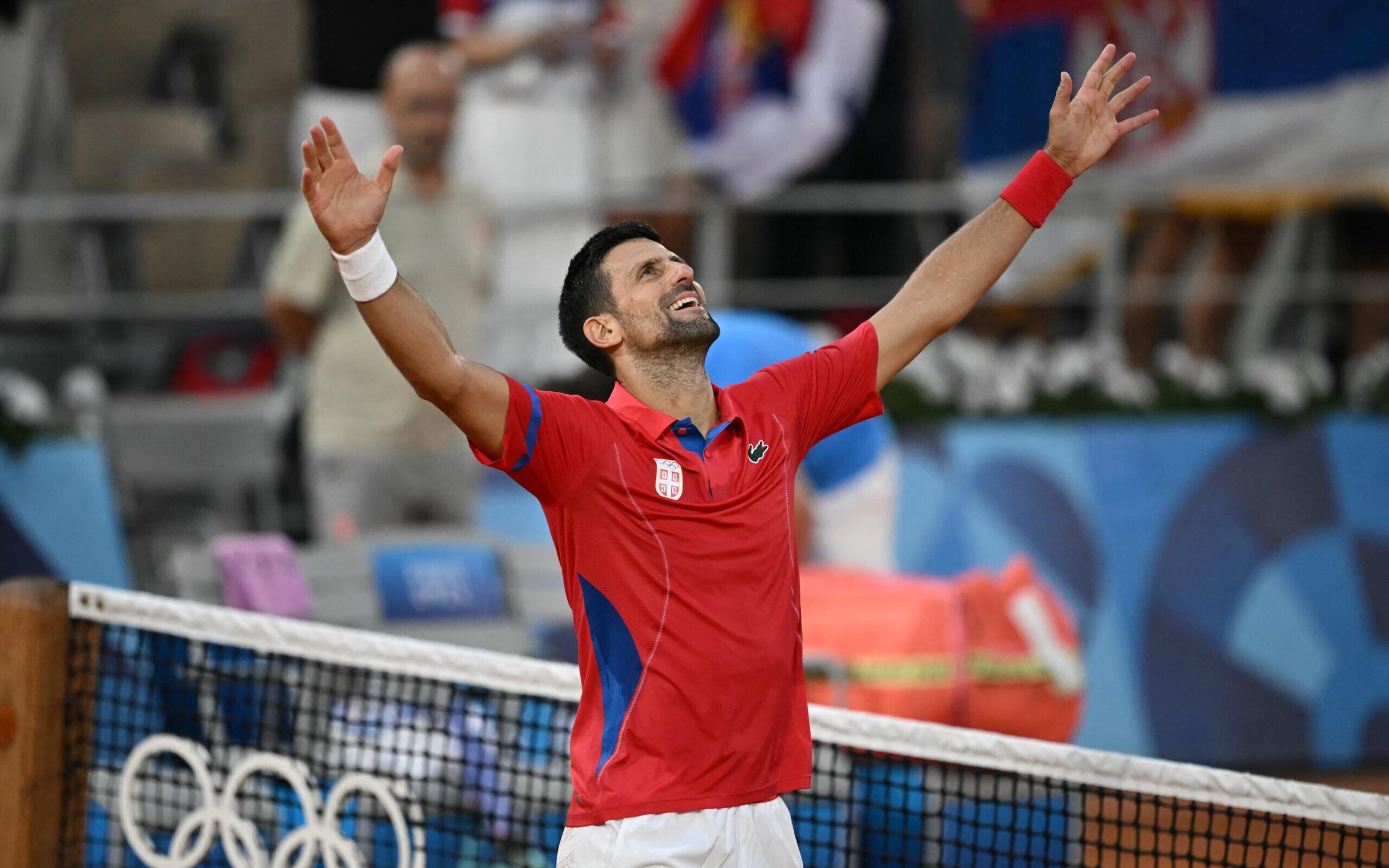 Veterano e novato, Djokovic e Alcaraz batem recorde nas Olimpíadas antes da final