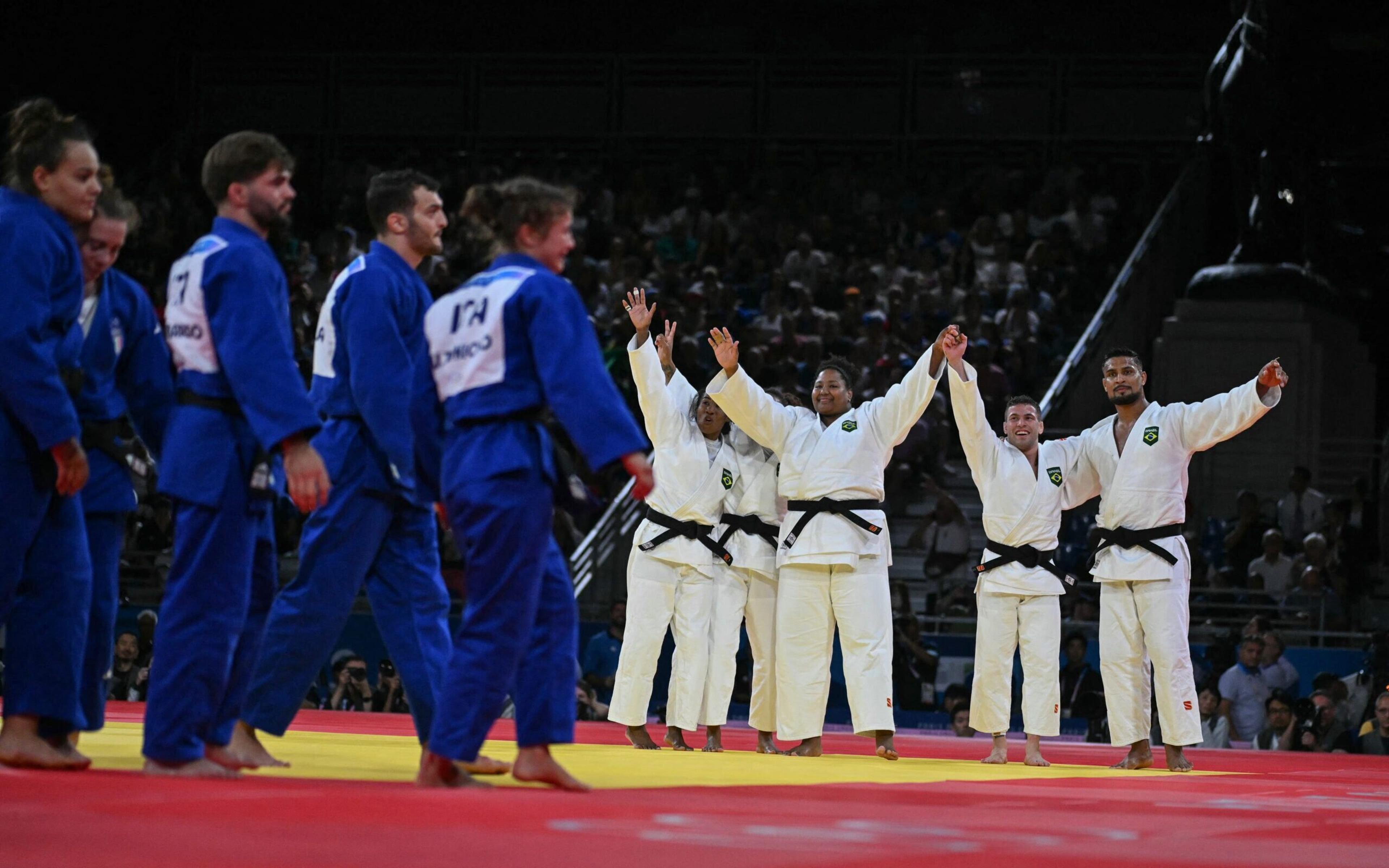 Judô do Brasil fecha participação em Paris com melhor resultado na história das Olimpíadas