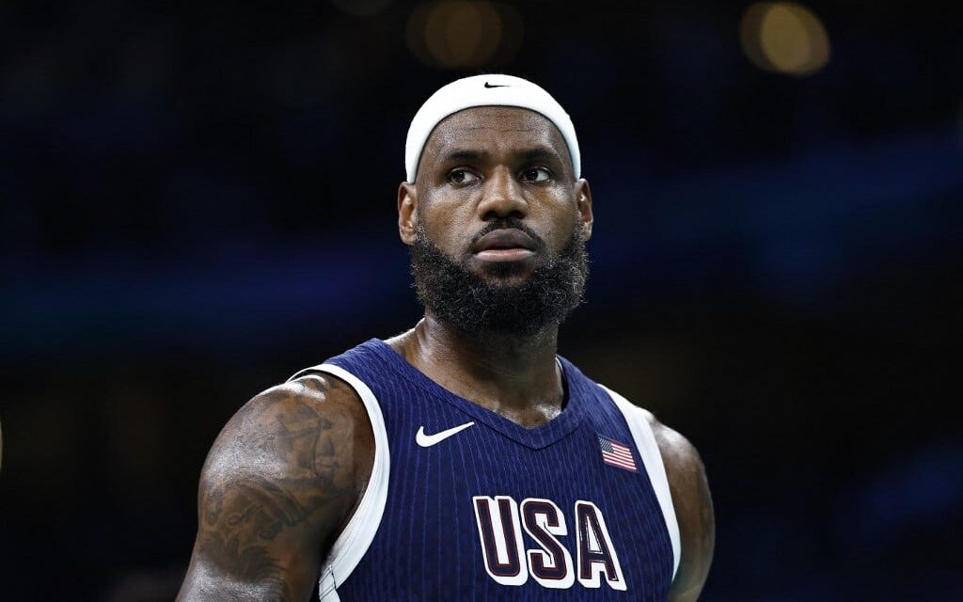 LeBron James analisa duelo entre Estados Unidos e Brasil nas Olimpíadas