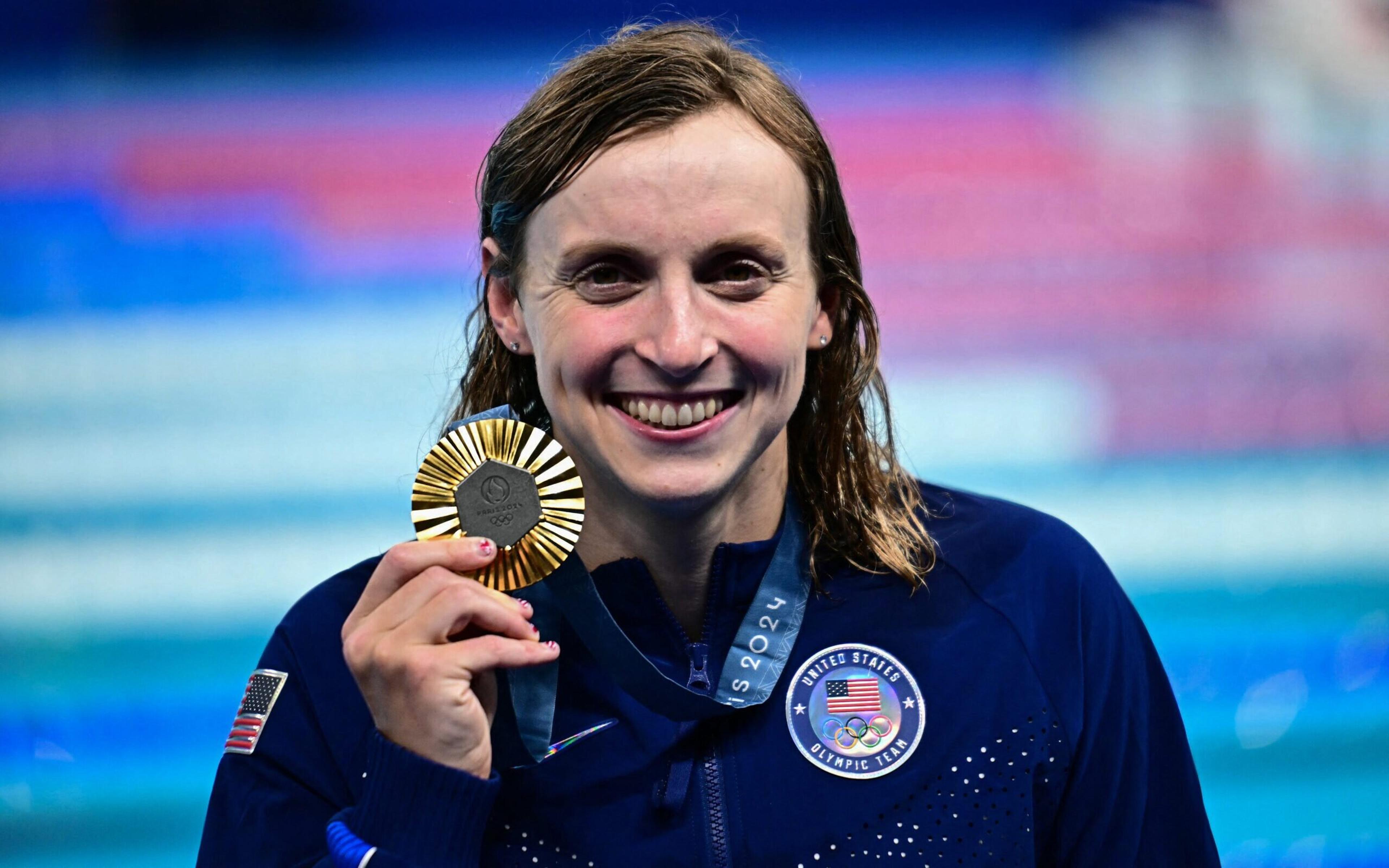 Com quantas medalhas Katie Ledecky terminou as Olimpíadas de Paris?