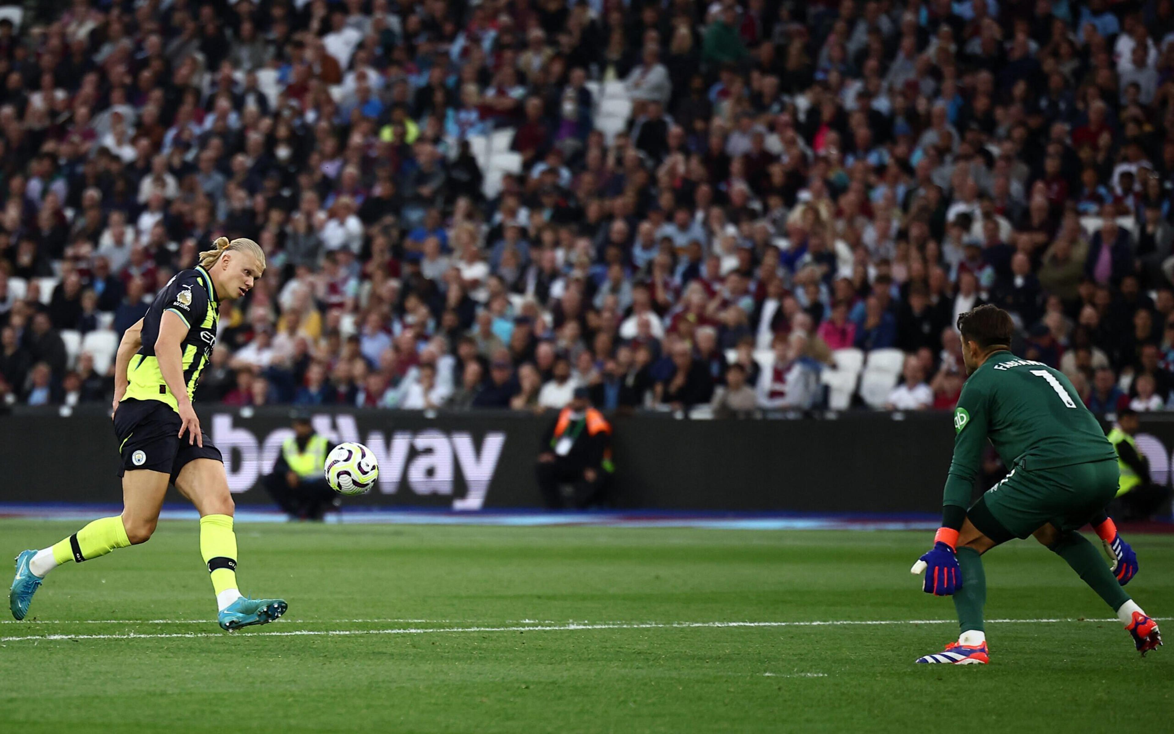 Com hat-trick de Haaland, Manchester City vence o West Ham e mantém liderança na Premier League