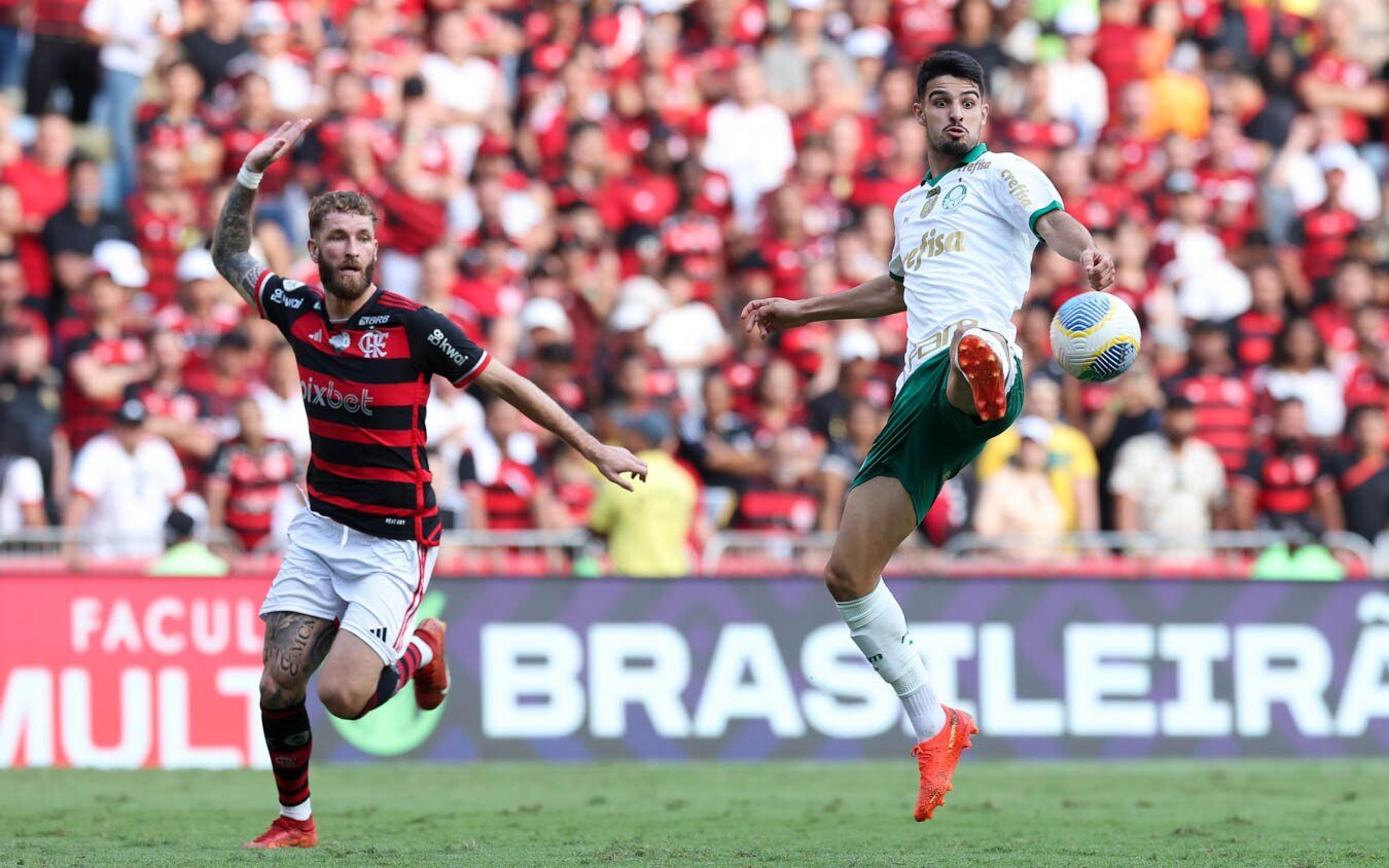 No terceiro jogo em 12 dias, Flamengo e Palmeiras empatam pelo Brasileirão