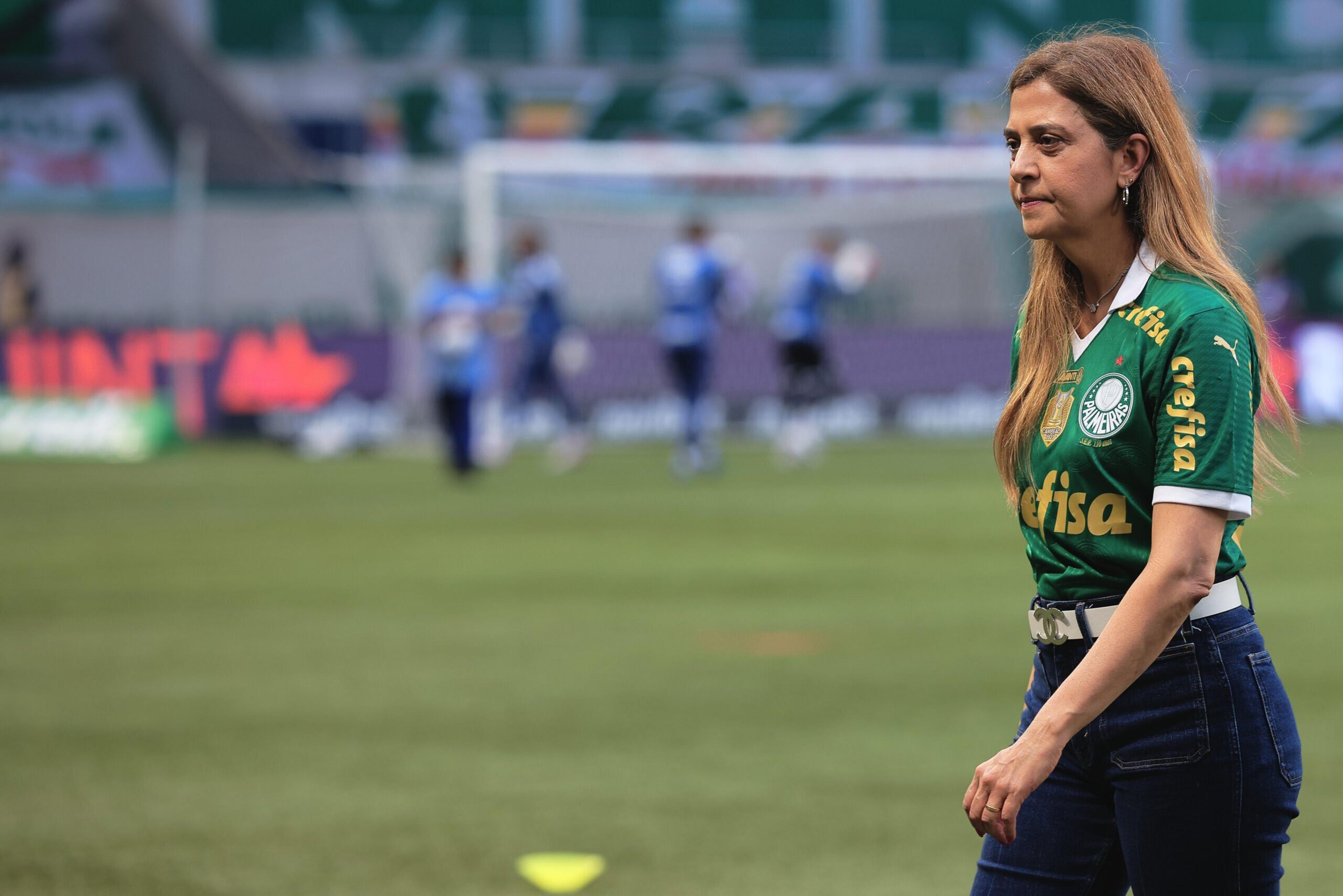 Presidente do Palmeiras, Leila Pereira abre o jogo sobre mudanças no patrocínio máster