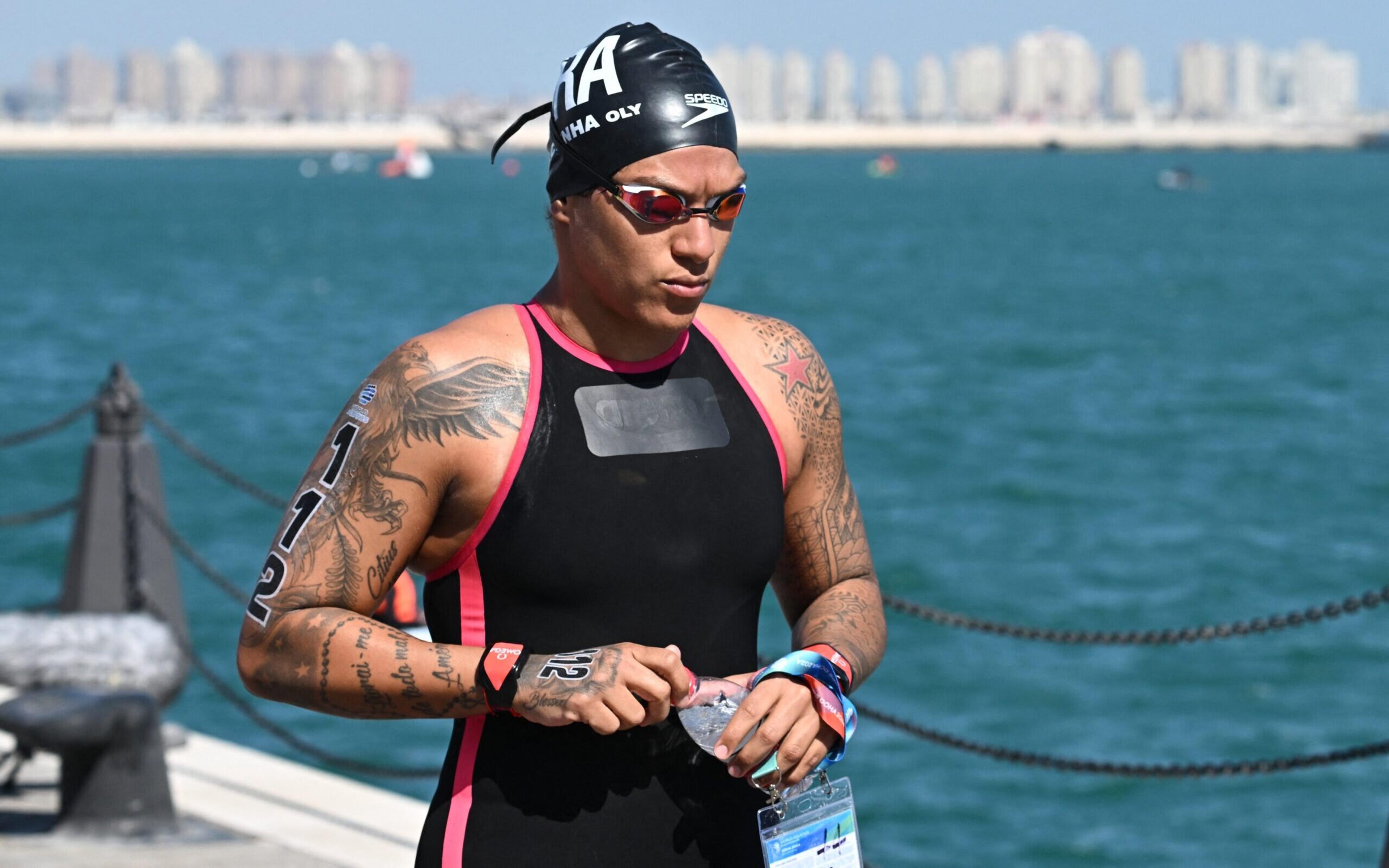 Ana Marcela Cunha e Viviane Jungblut competem na maratona aquática das Olimpíadas; veja horário e onde assistir