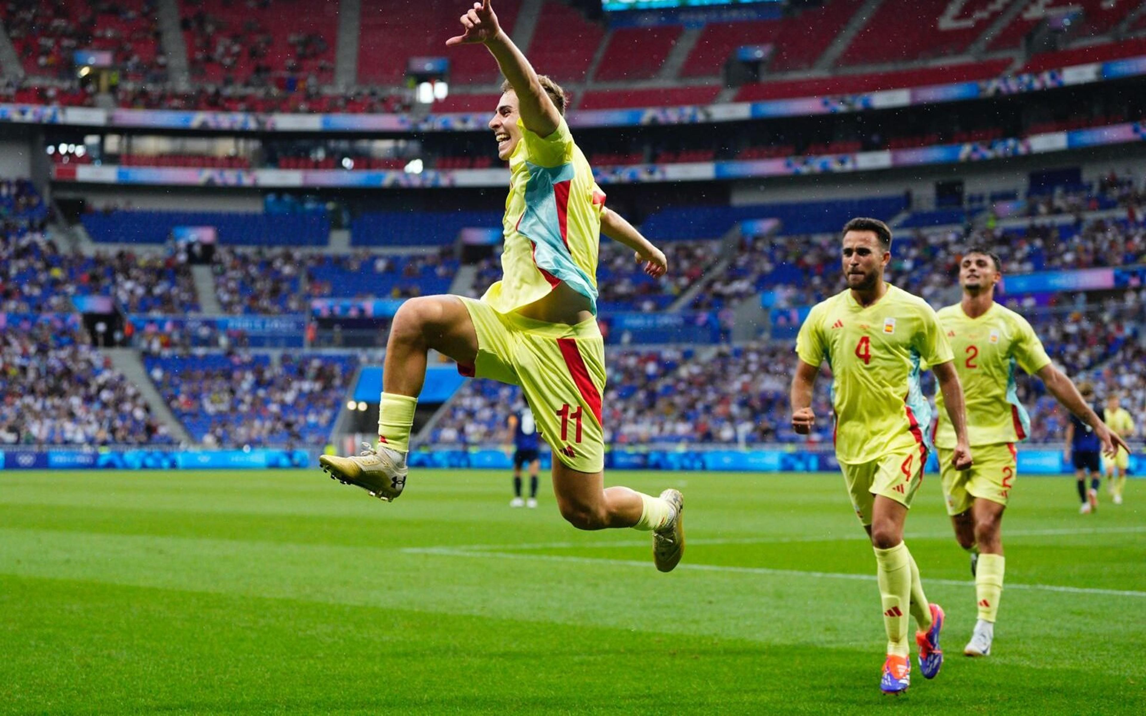 Com brilho de Fermín López, Espanha elimina o Japão e avança à semifinal nas Olimpíadas