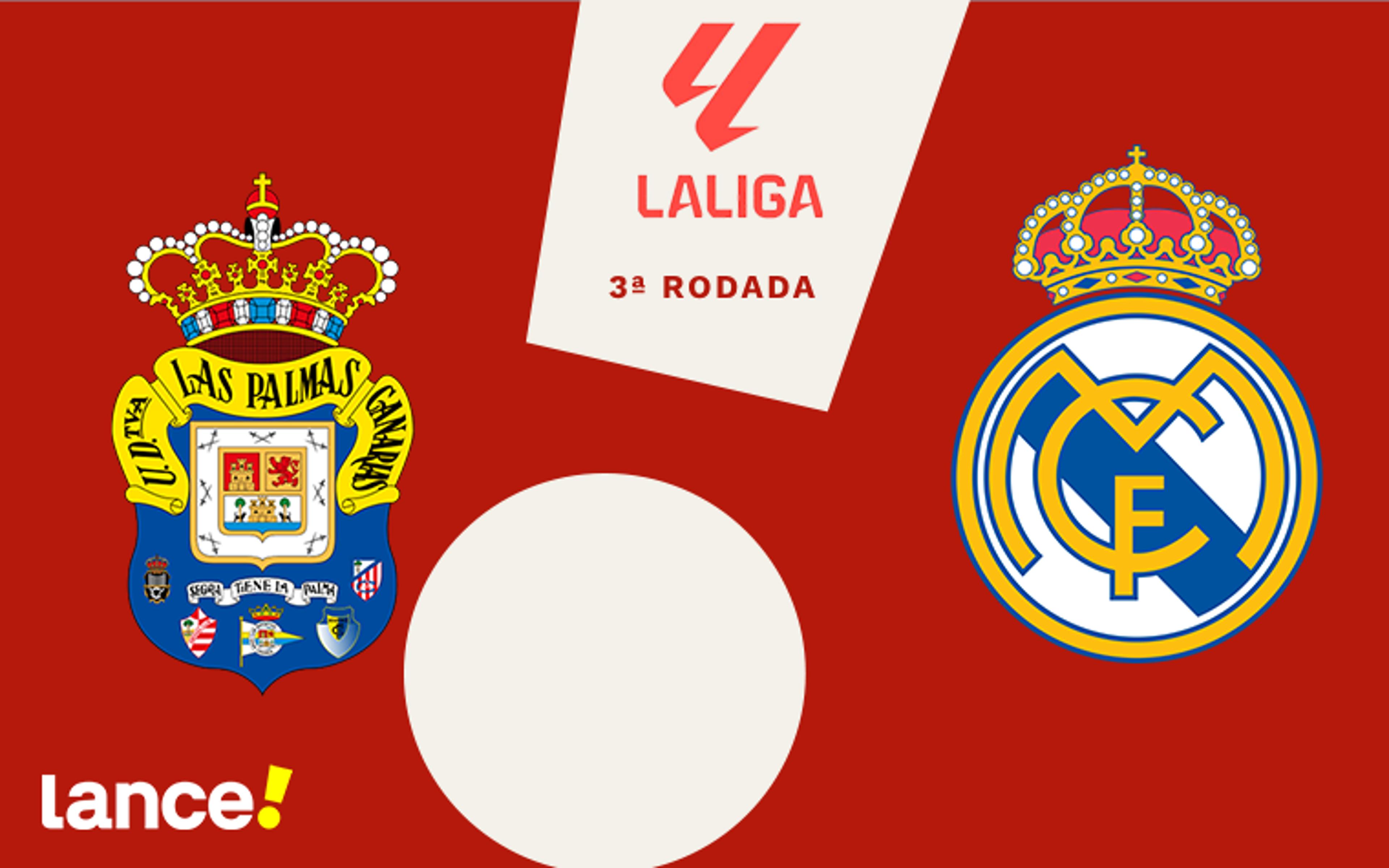 Las Palmas x Real Madrid: onde assistir, horário e escalações do jogo por La Liga