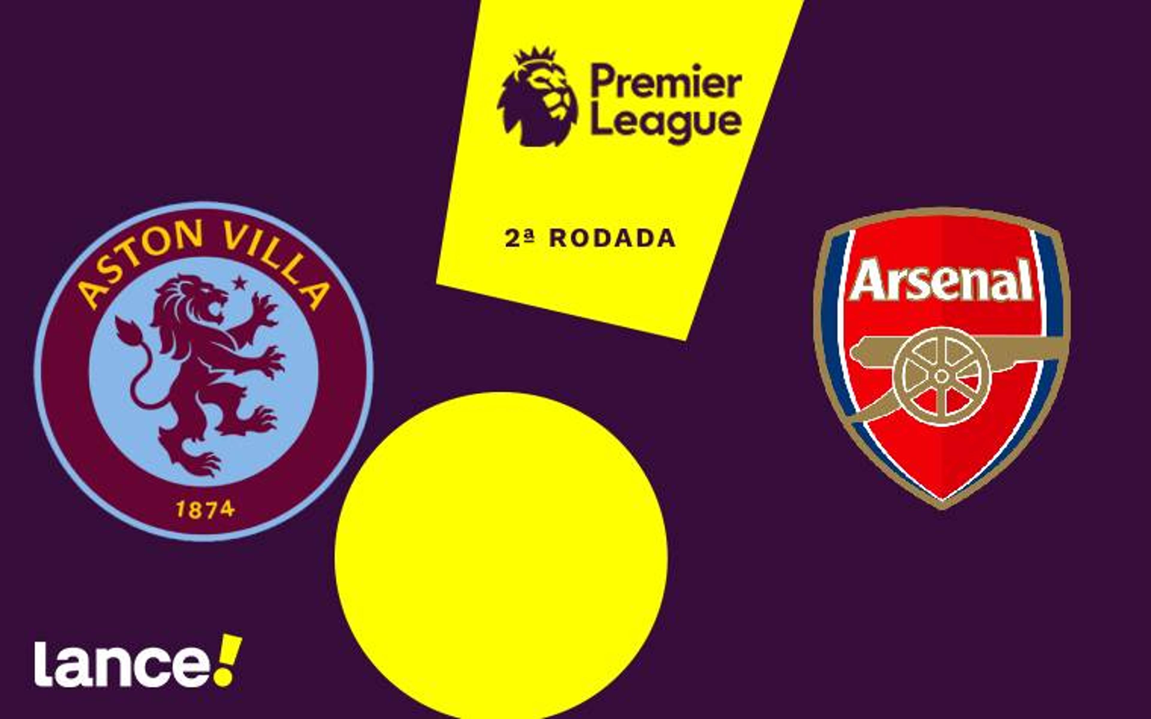 Aston Villa x Arsenal: onde assistir ao vivo, horário e escalações do jogo pela Premier League