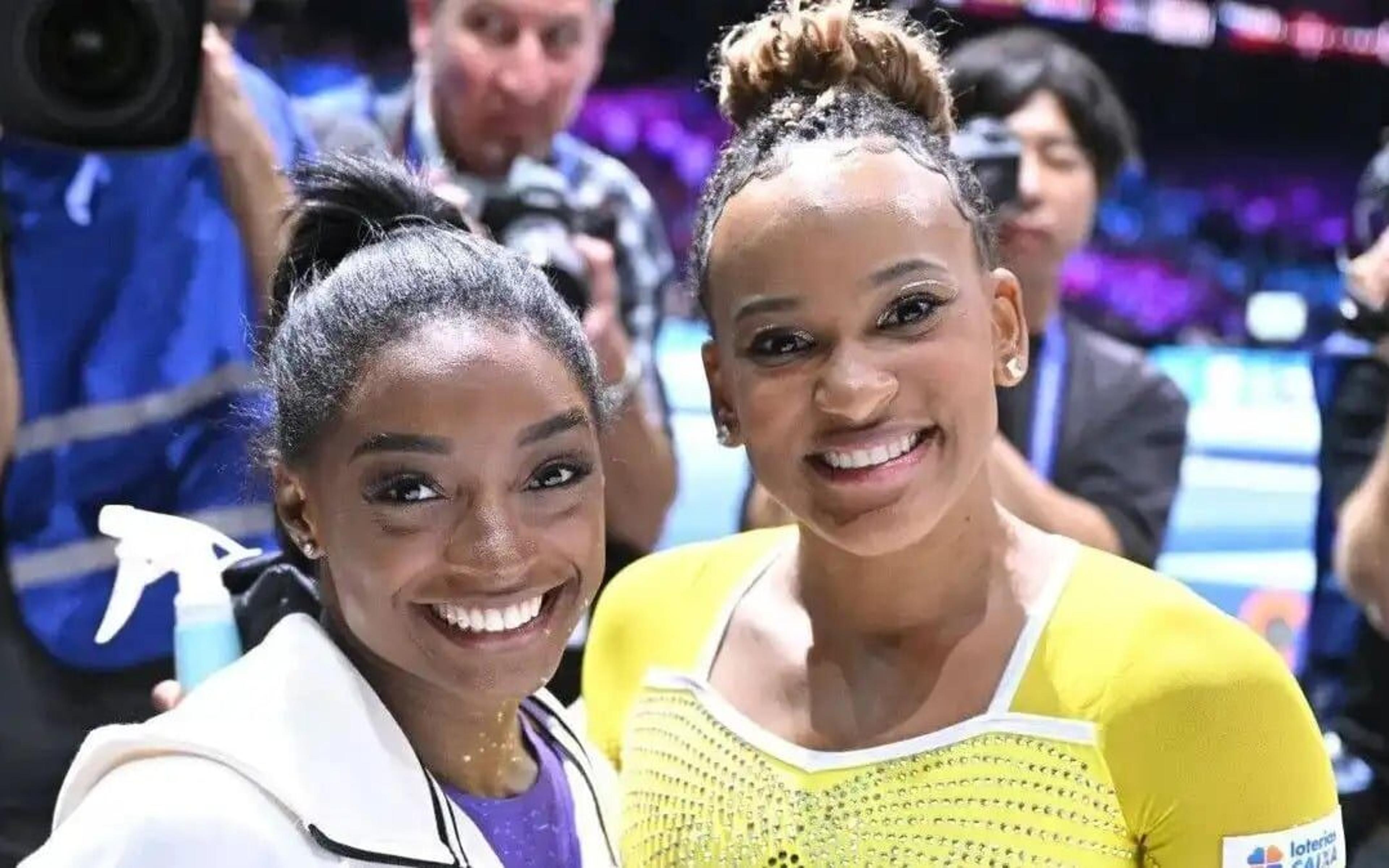 Amigas? Veja o que Rebeca Andrade falou sobre relação com Simone Biles, rival nas Olimpíadas