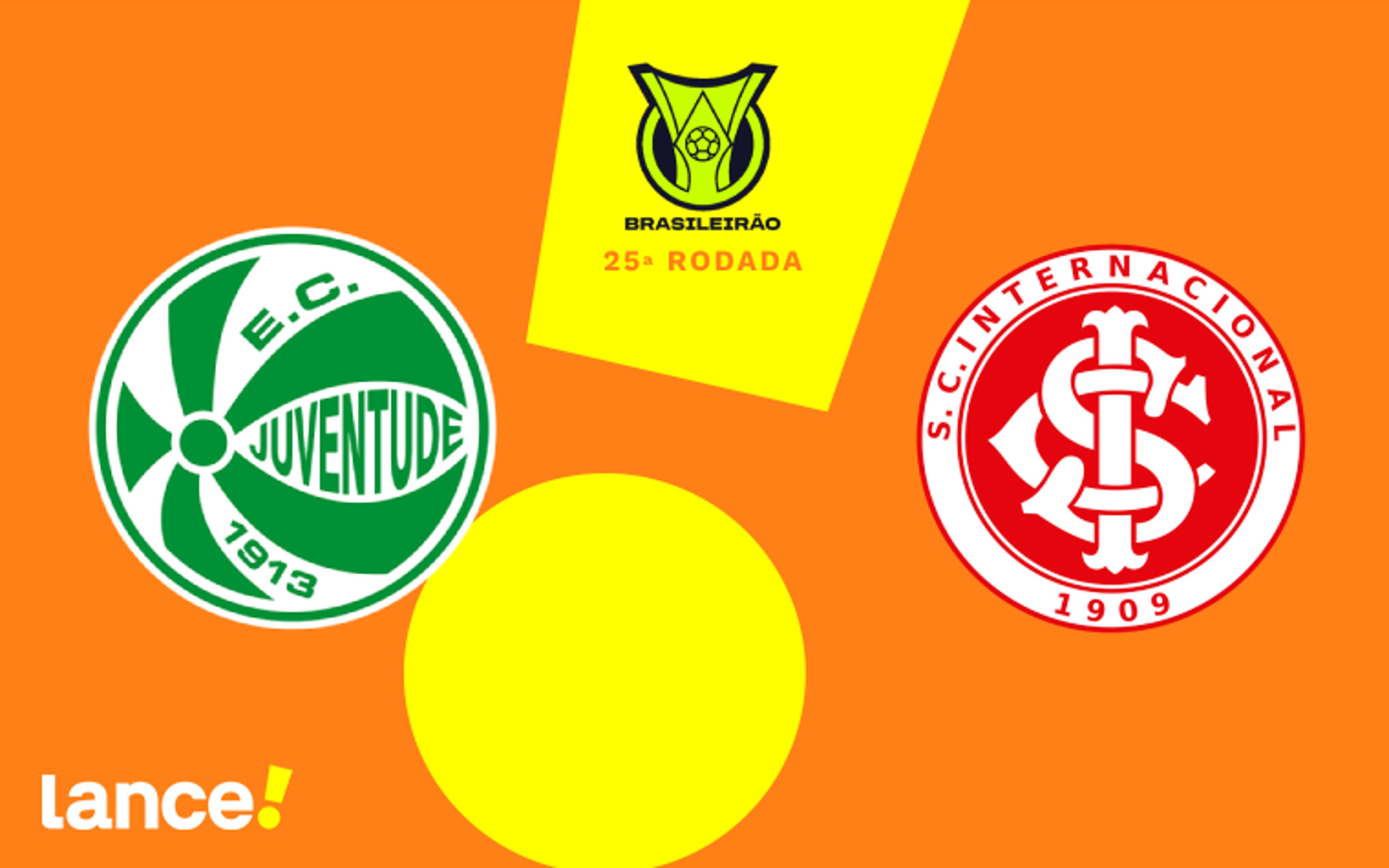 Juventude x Internacional: onde assistir, horário e escalações do jogo pela Brasileirão