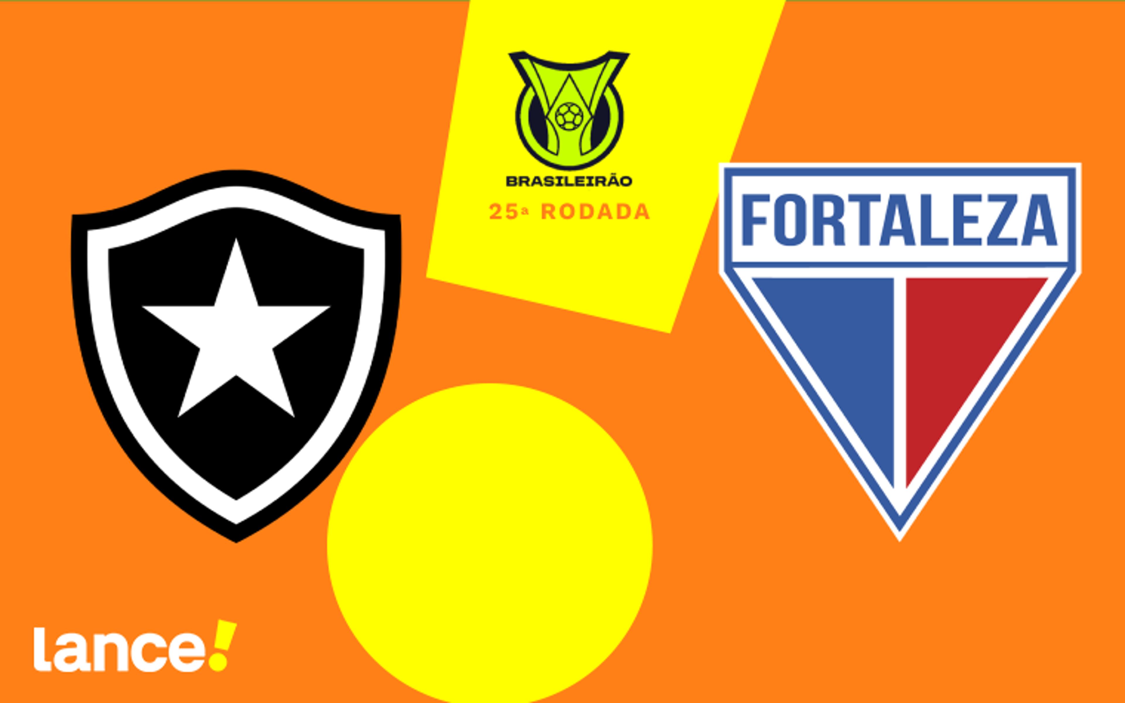 Botafogo x Fortaleza: onde assistir, horário e escalações do jogo pela Brasileirão