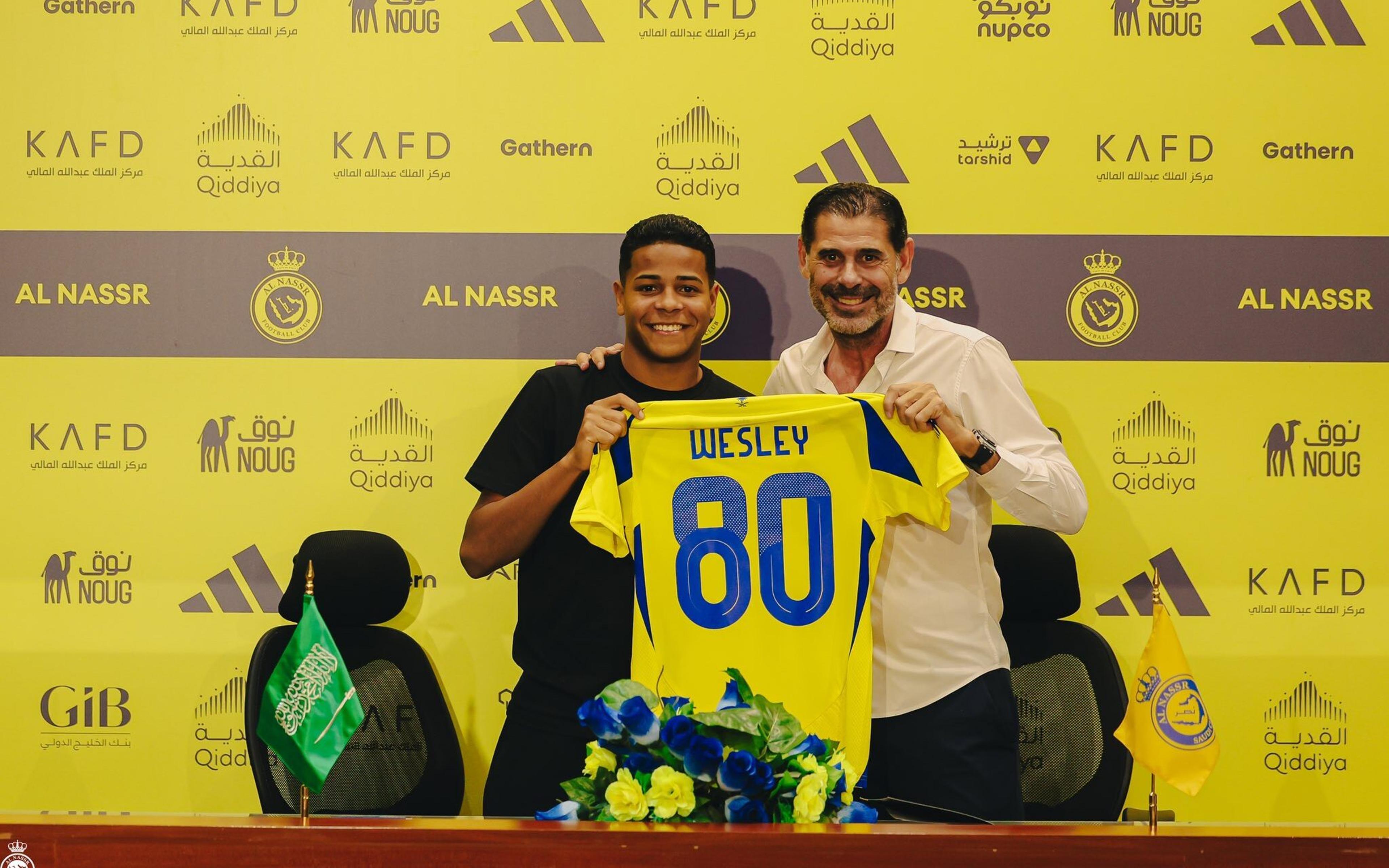 Al-Nassr anuncia contratação de Wesley, ex-Corinthians