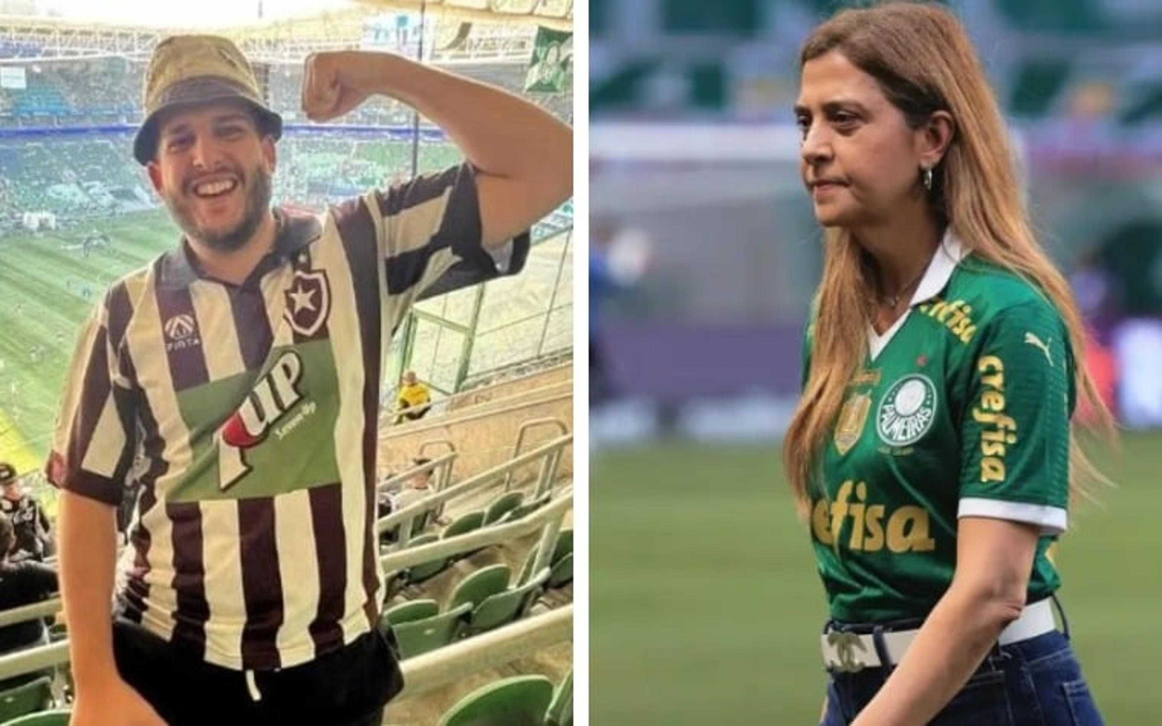 Pedro Certezas rebate Leila Pereira em Palmeiras x Botafogo: ‘Vive em mundo paralelo’