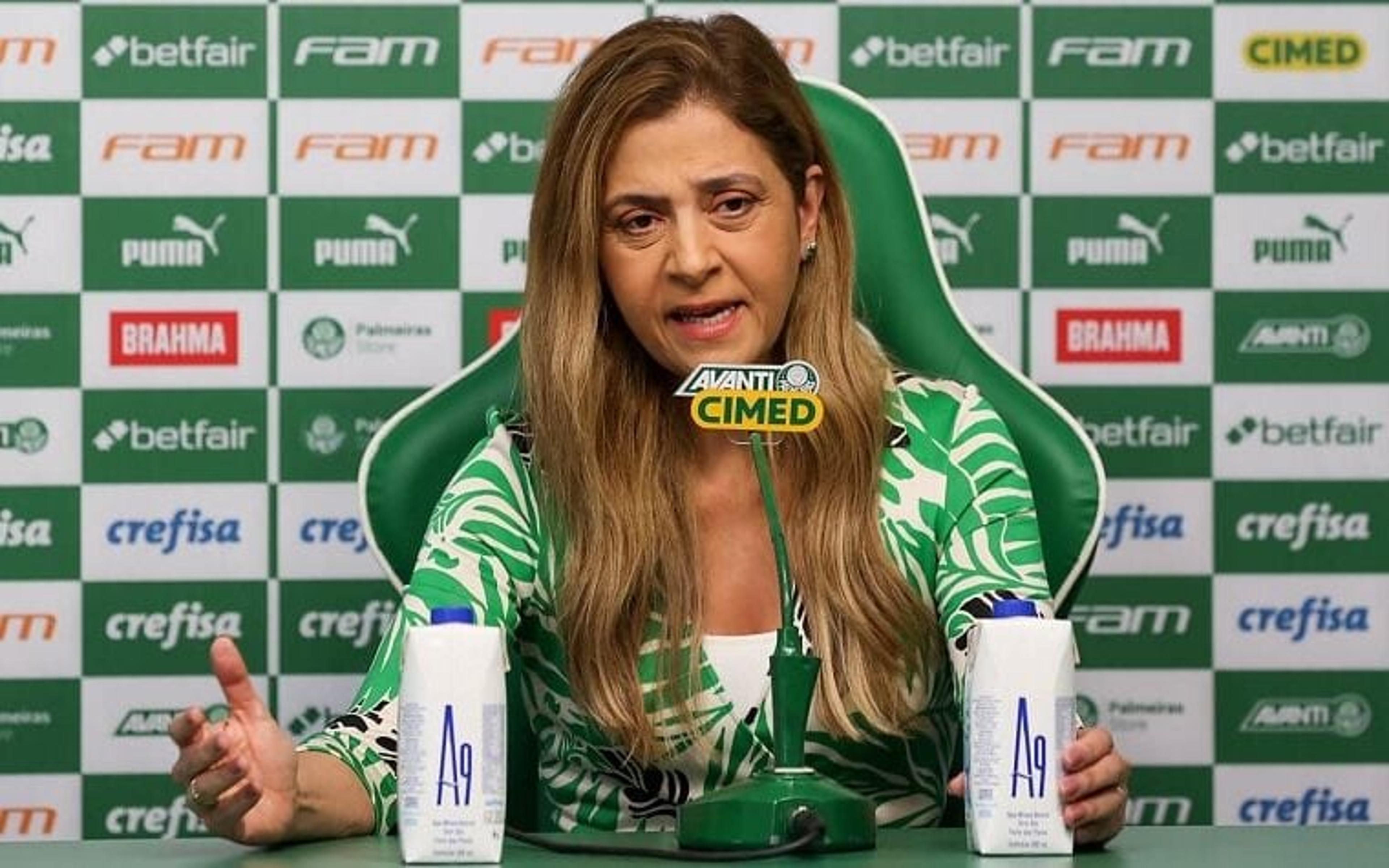 Leila Pereira, presidente do Palmeiras, fala sobre pré-contrato com Gabigol