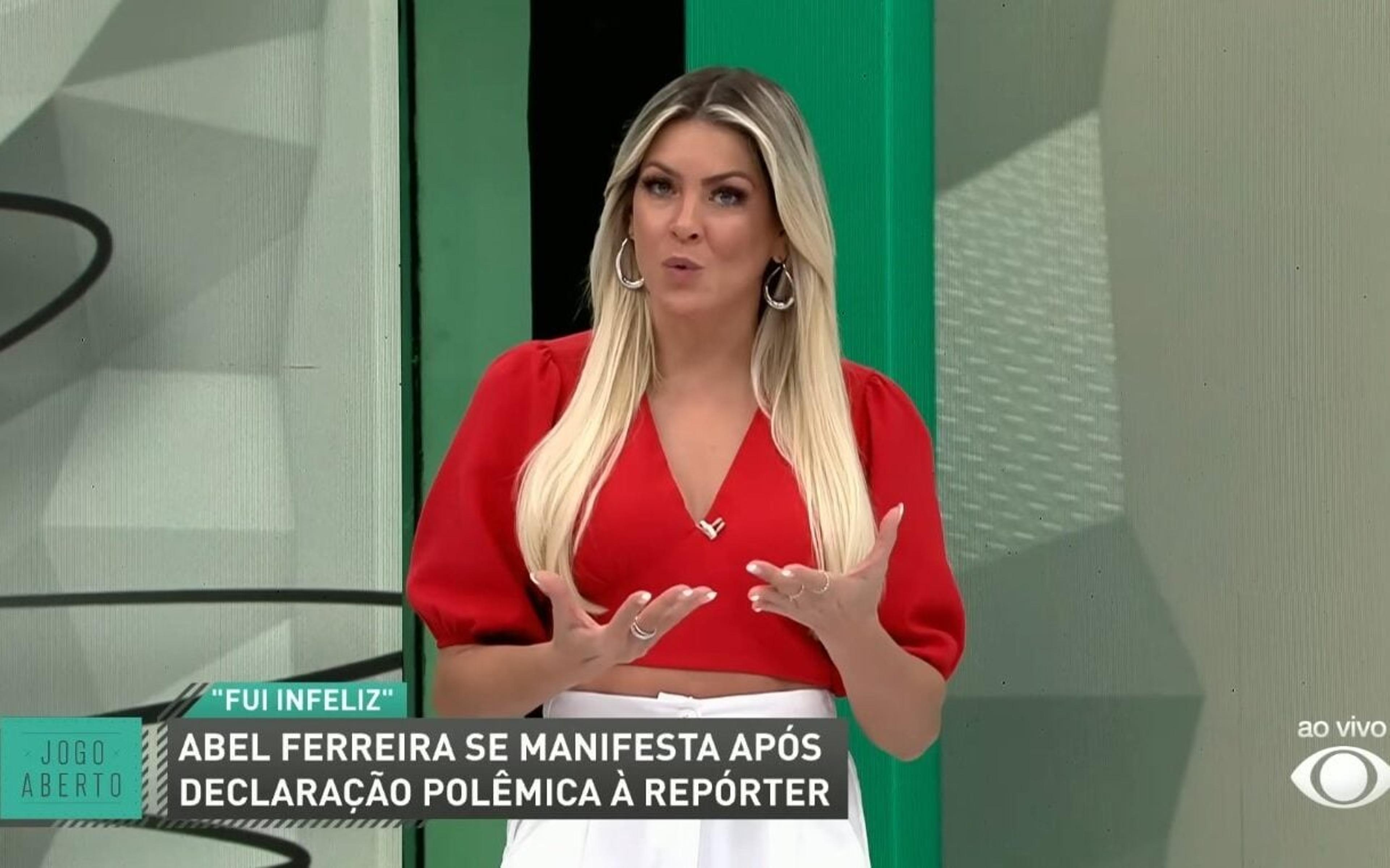 Renata Fan faz longo discurso e manda duro recado a Abel Ferreira após polêmica; veja