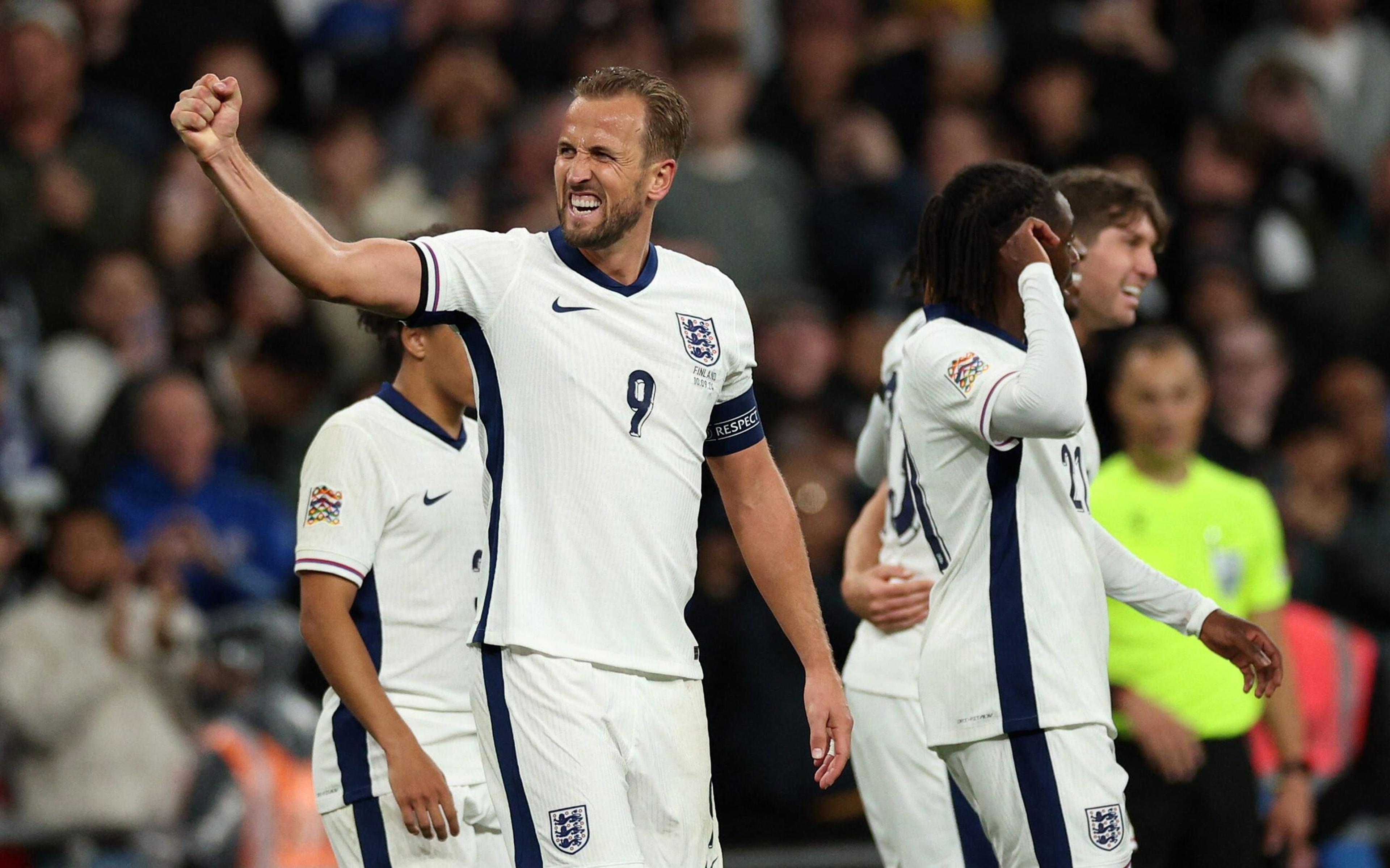 Harry Kane brilha em noite histórica e Inglaterra vence a segunda na Liga das Nações da Uefa