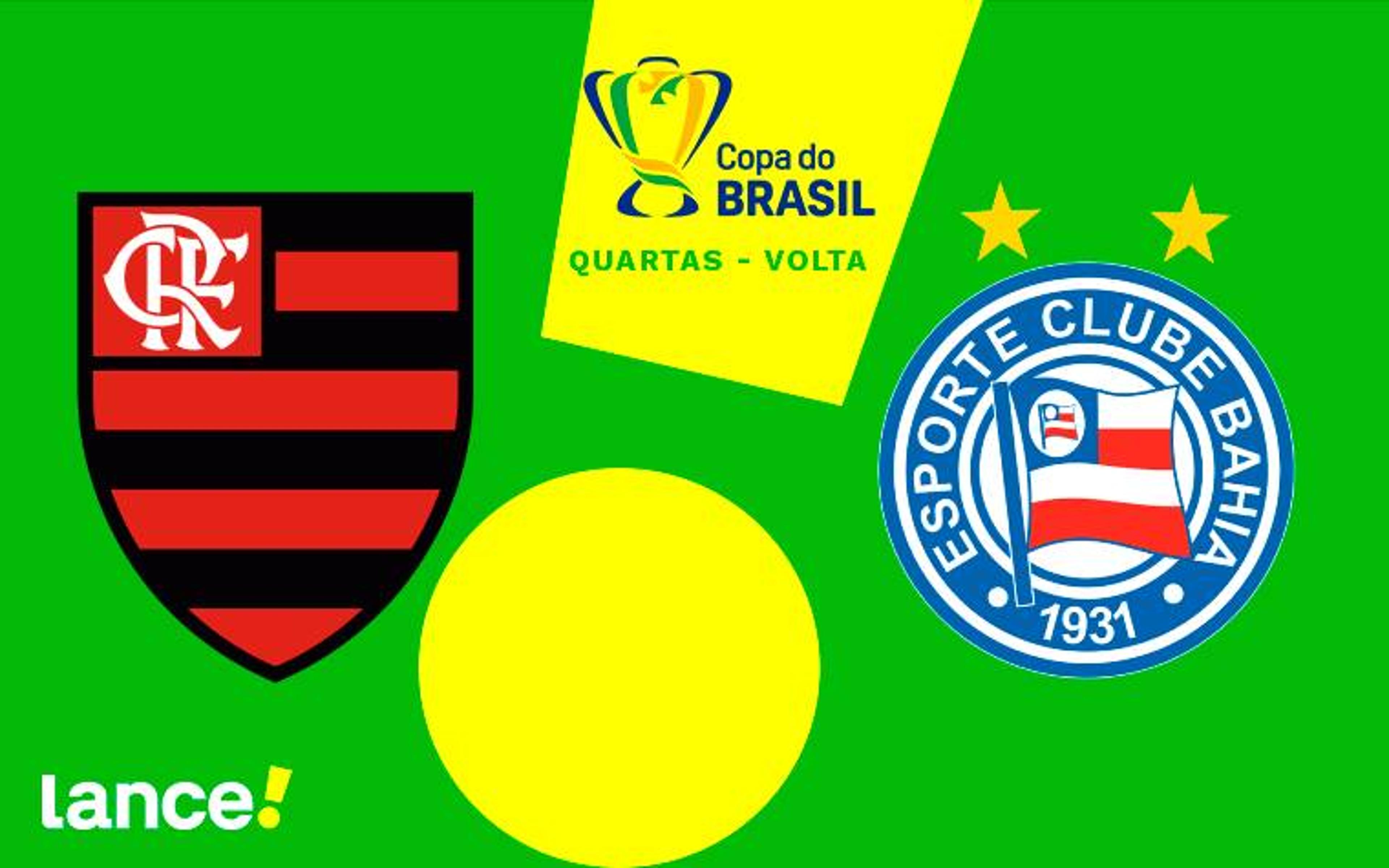 Flamengo x Bahia: onde assistir ao vivo, horário e escalações do jogo pela Copa do Brasil