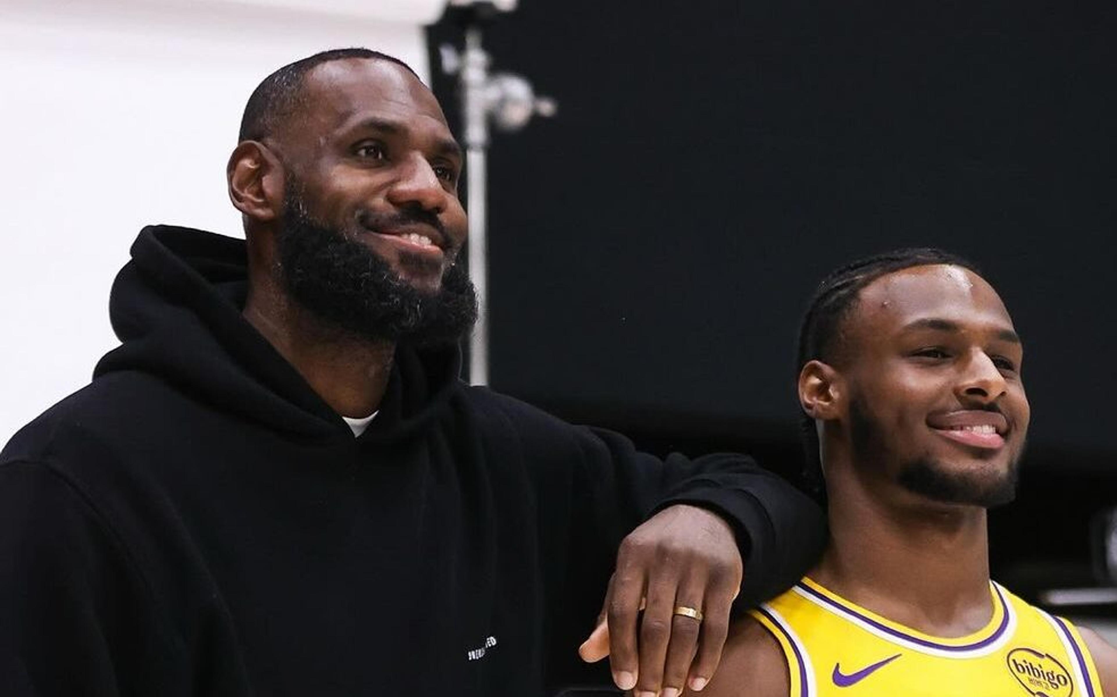 GM do Lakers revela bastidores de relação entre LeBron e Bronny James nos treinos