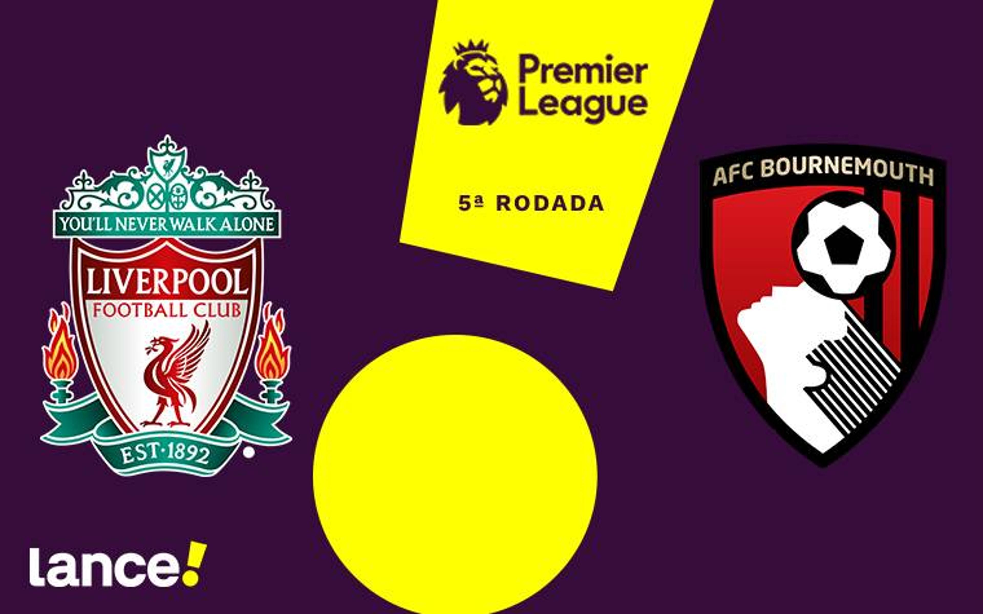 Liverpool x Bournemouth: onde assistir, horário e prováveis escalações do jogo pela Premier League