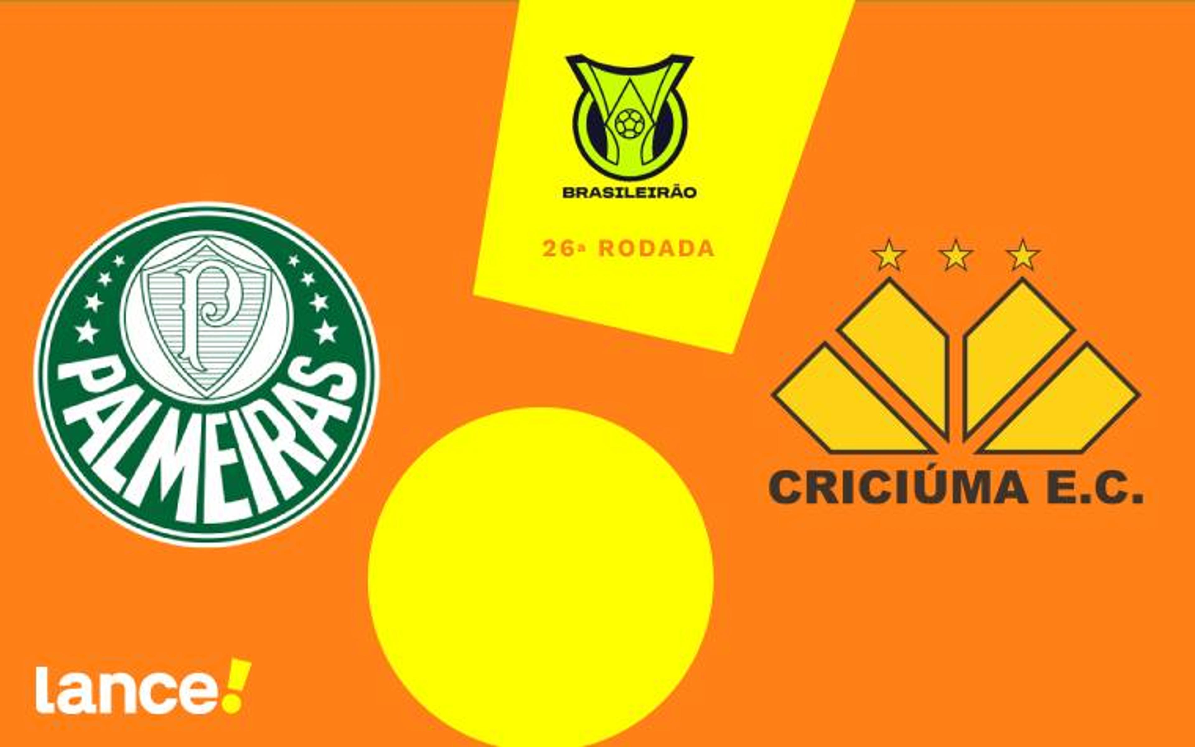 Palmeiras x Criciúma: onde assistir, horário e prováveis escalações do jogo pelo Brasileirão