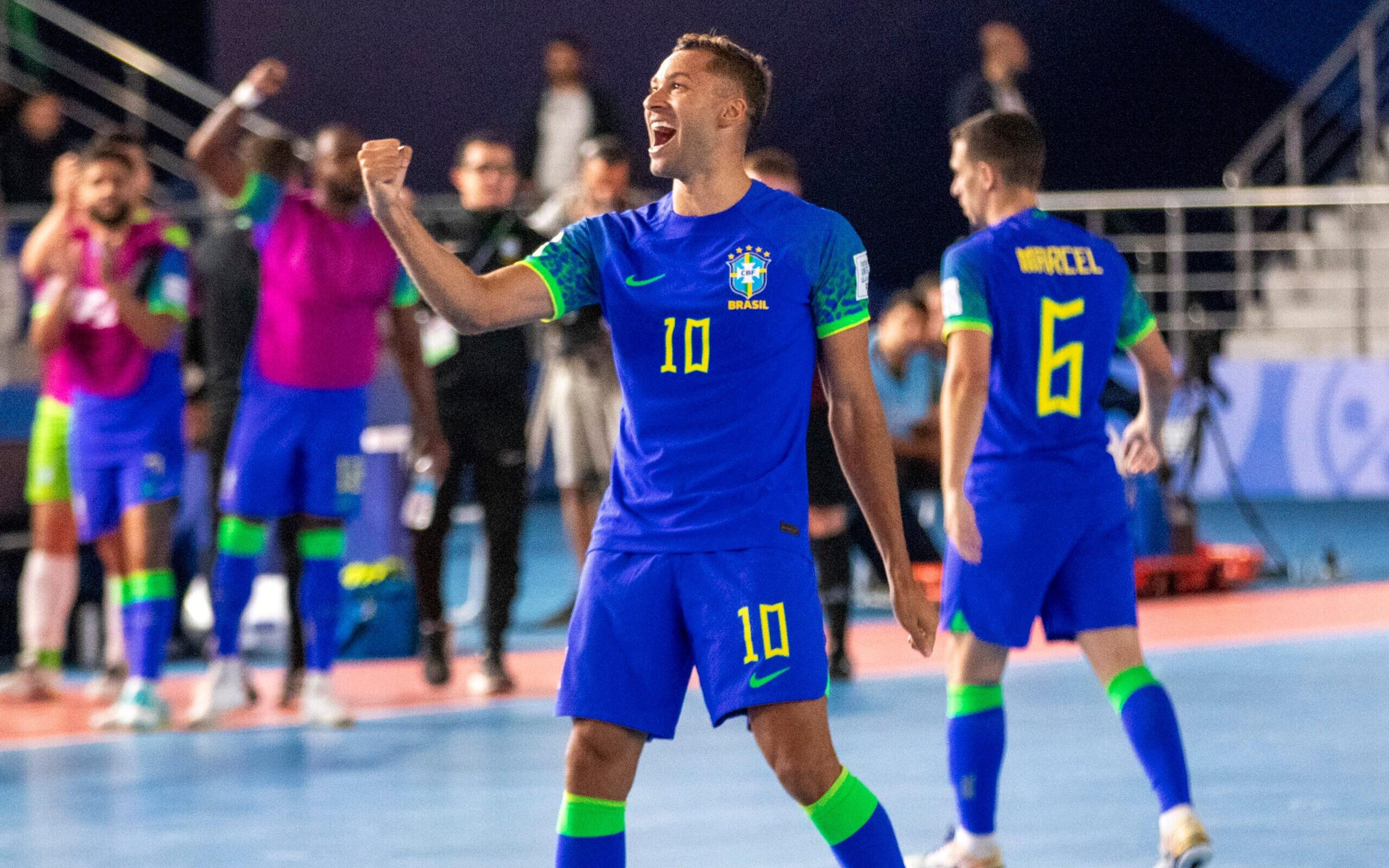 Brasil domina Croácia e aplica mais uma goleada na Copa do Mundo de Futsal