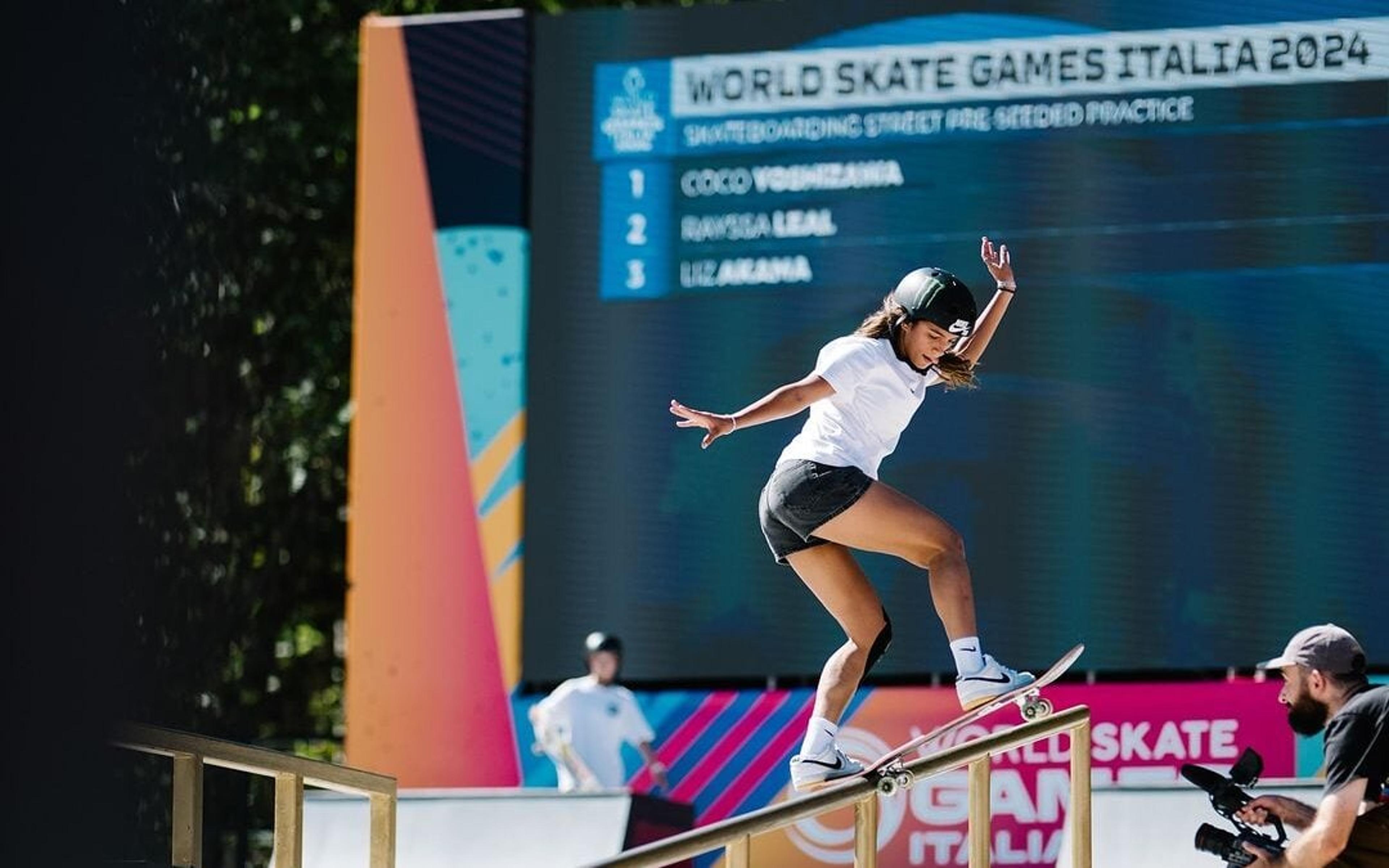 Rayssa Leal é campeã do Mundial de skate street em Roma