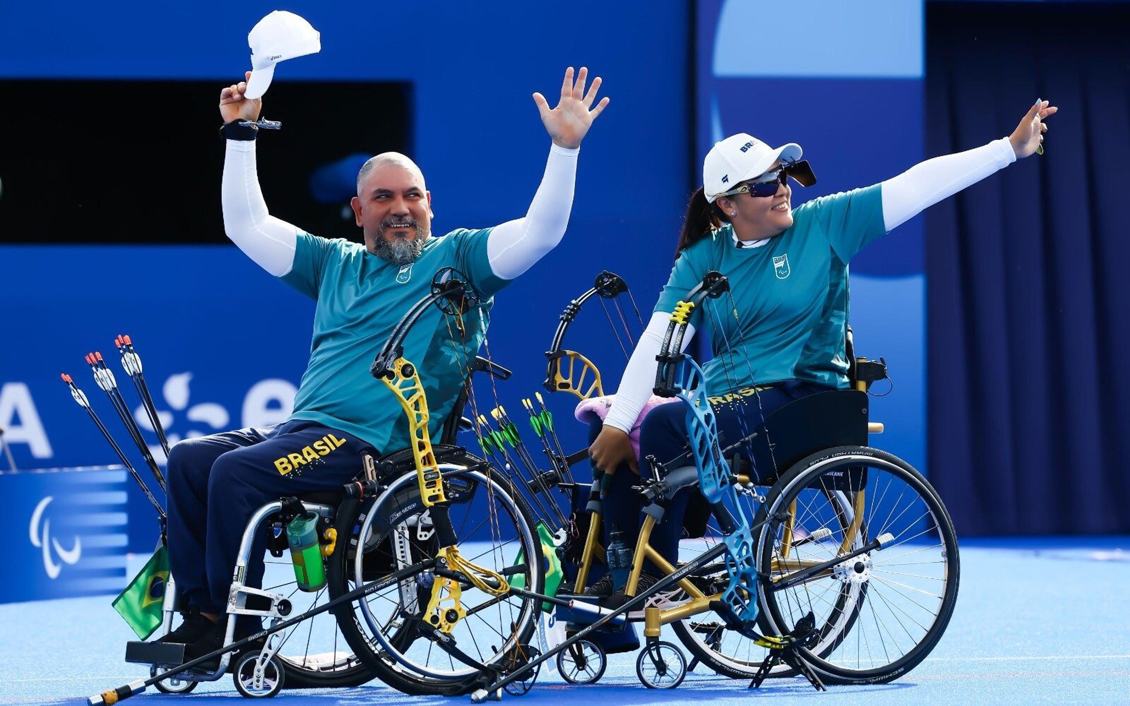 Paralimpíadas: Jane e Reinaldo são eliminados nas quartas do tiro com arco do torneio misto composto open