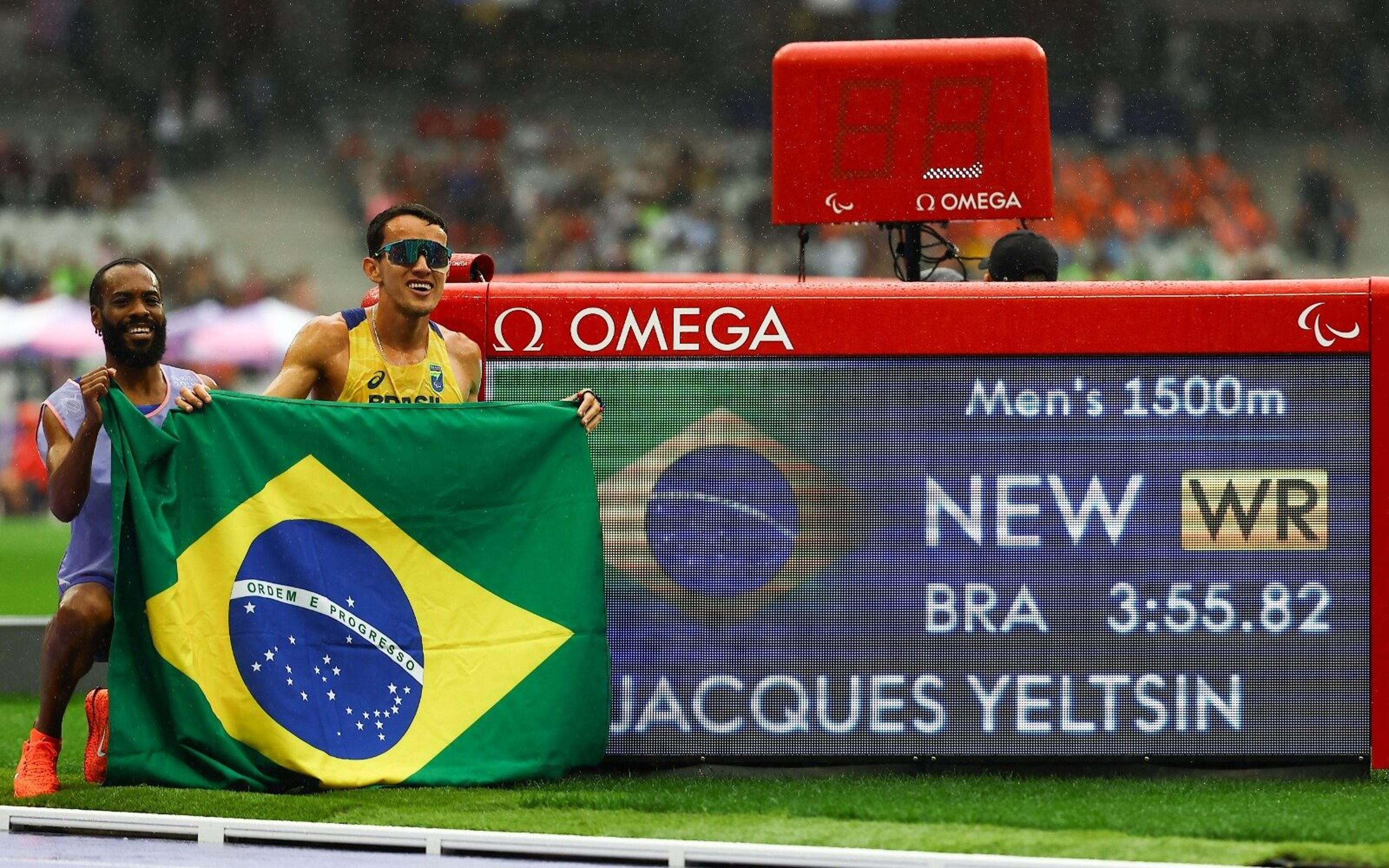 Dia de ouro e recordes para o Brasil nas Paralimpíadas; veja o quadro de medalhas