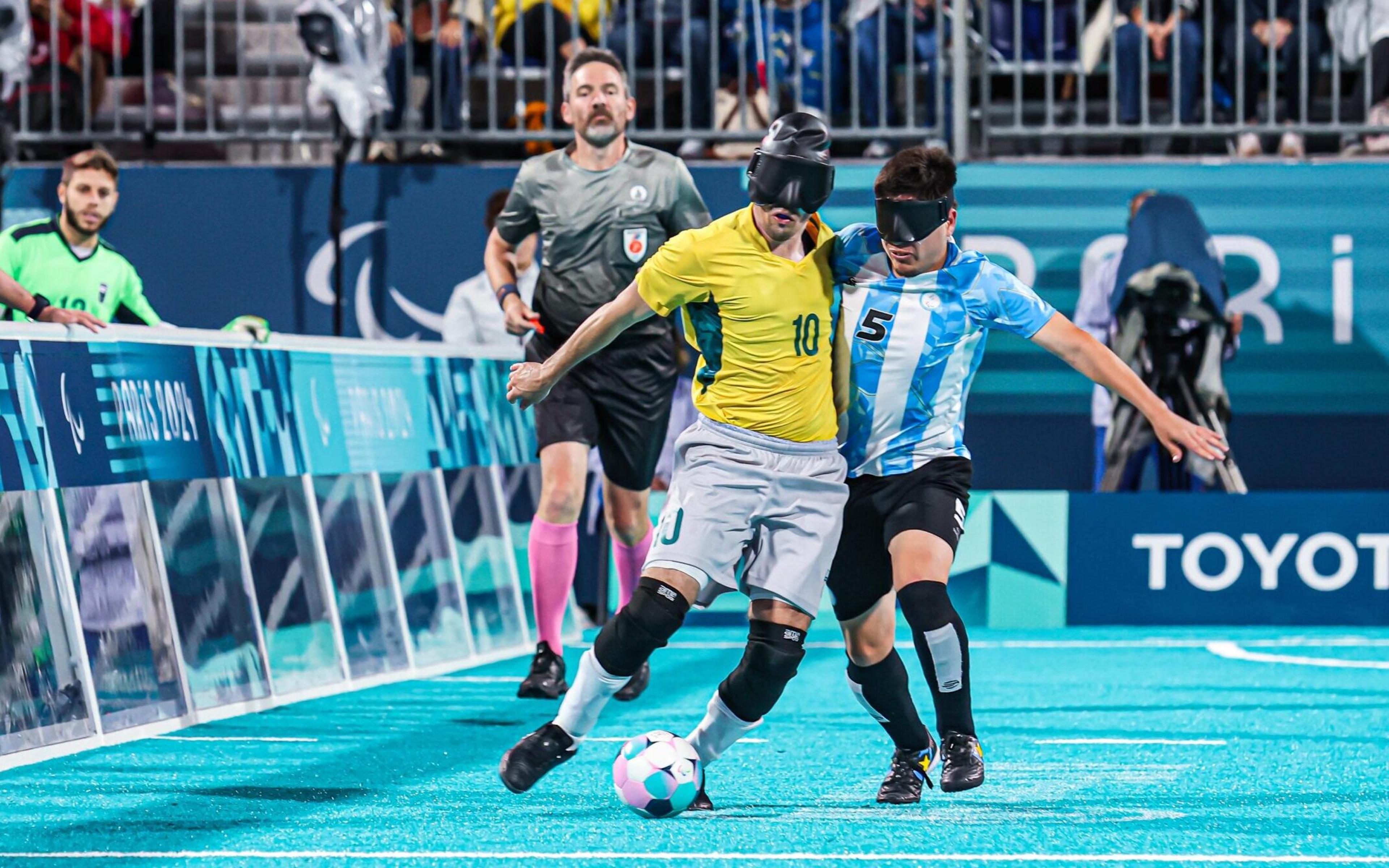 Nos pênaltis, Brasil perde para Argentina na semifinal do futebol de cegos