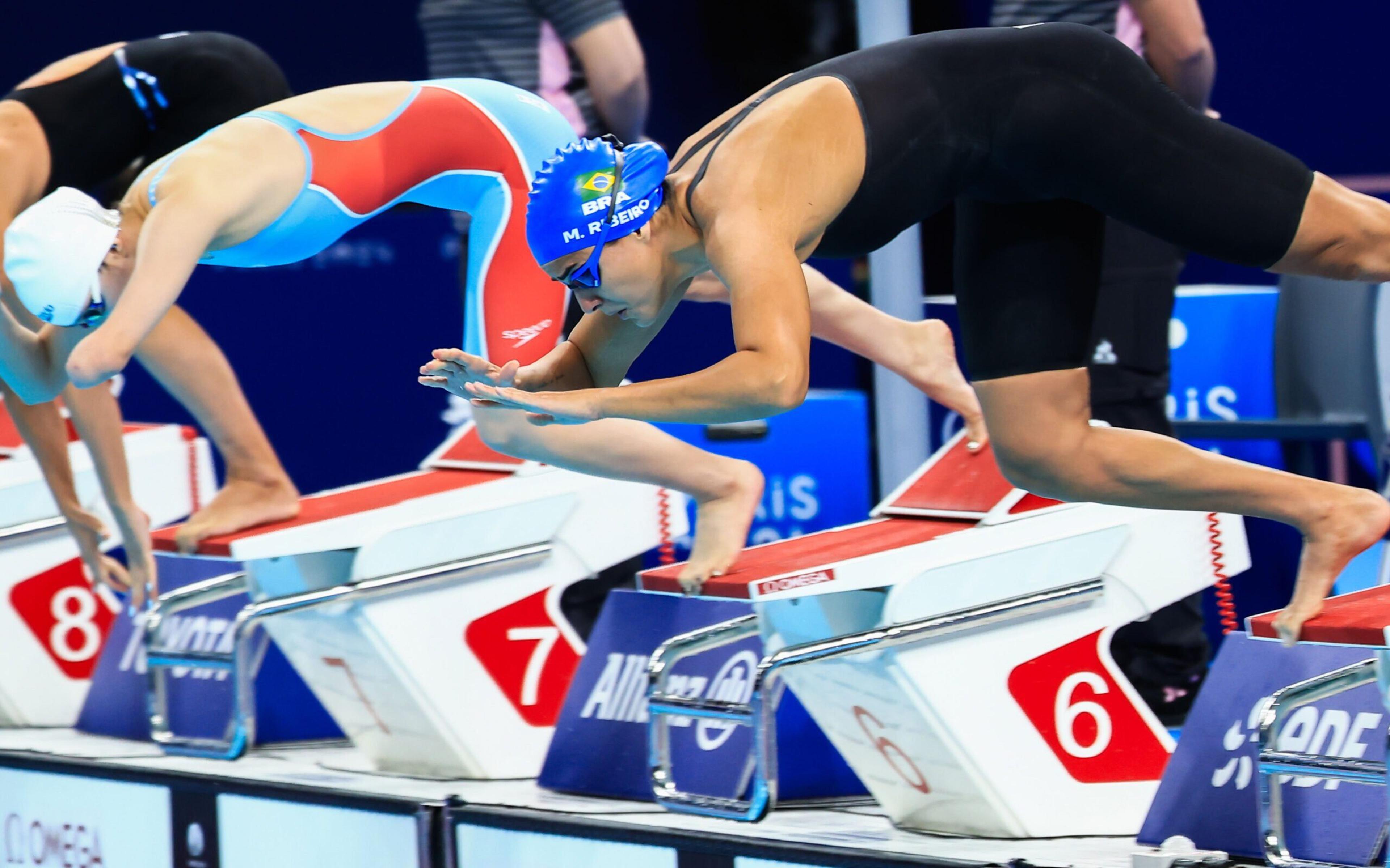 Mariana Ribeiro fica na terceira colocação dos 100m livre (S9) e leva medalha de bronze