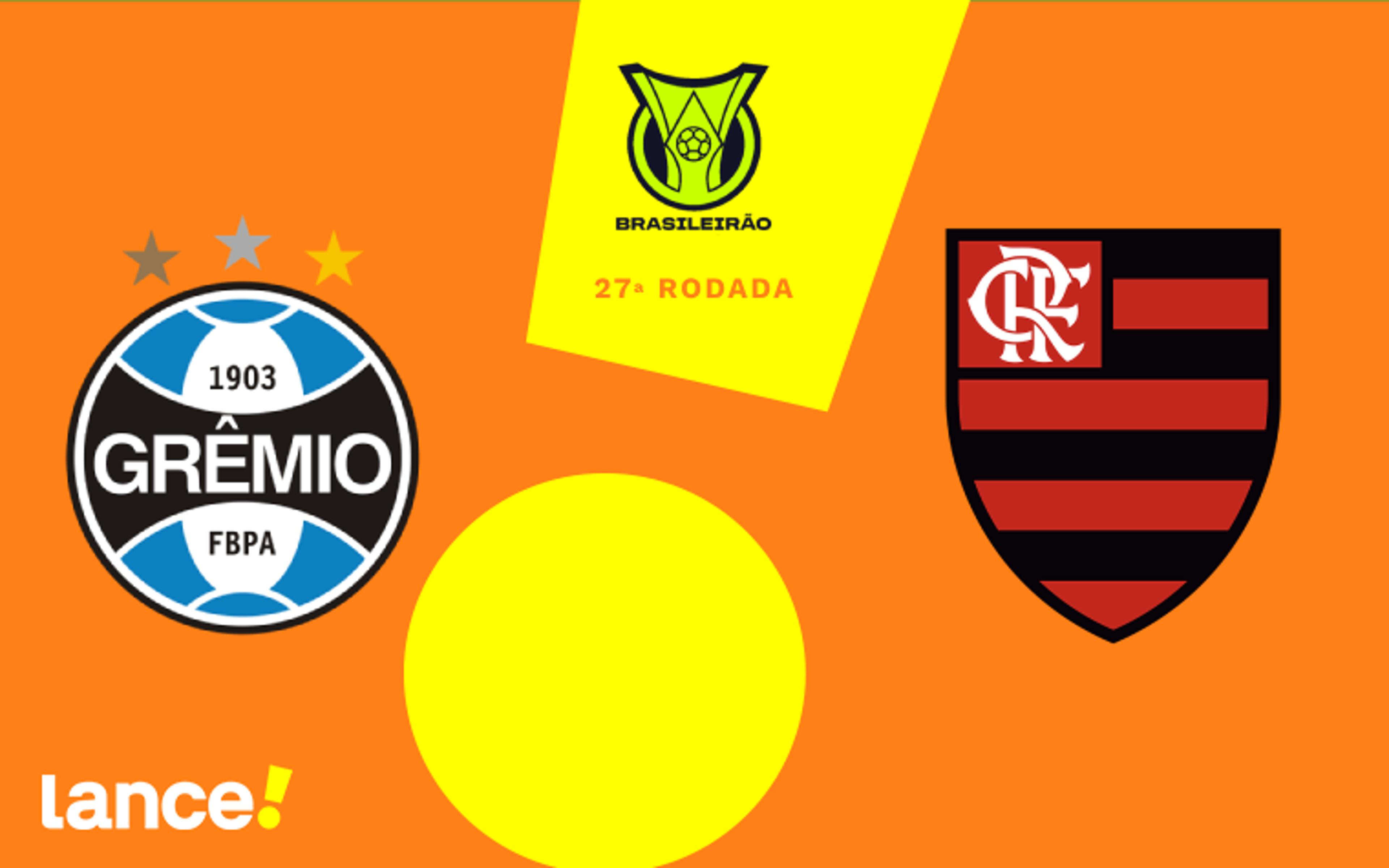 Grêmio x Flamengo: onde assistir ao vivo, horário e prováveis escalações do jogo pelo Brasileirão