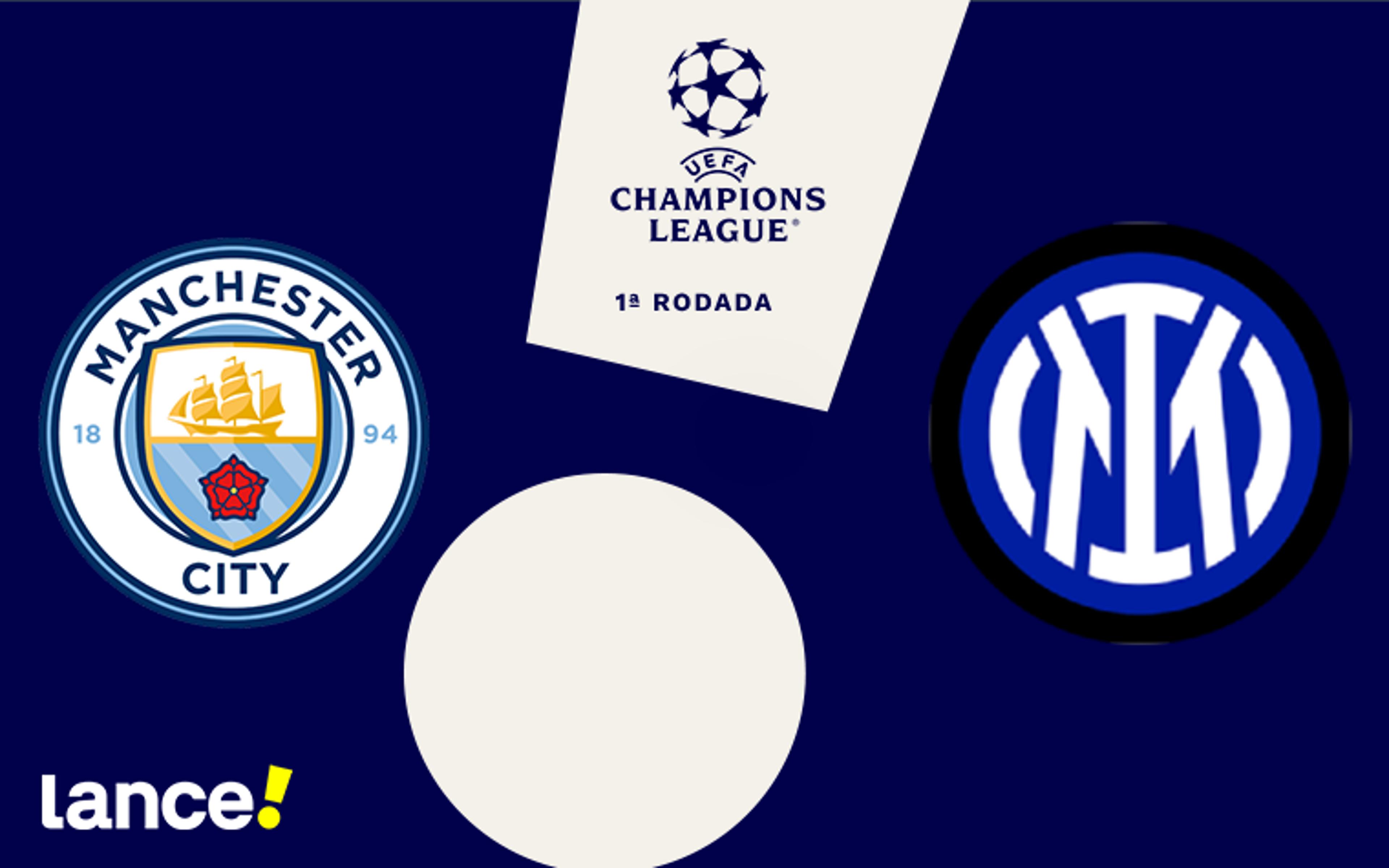 Manchester City x Inter de Milão: onde assistir ao vivo, horário e escalações pela Champions League