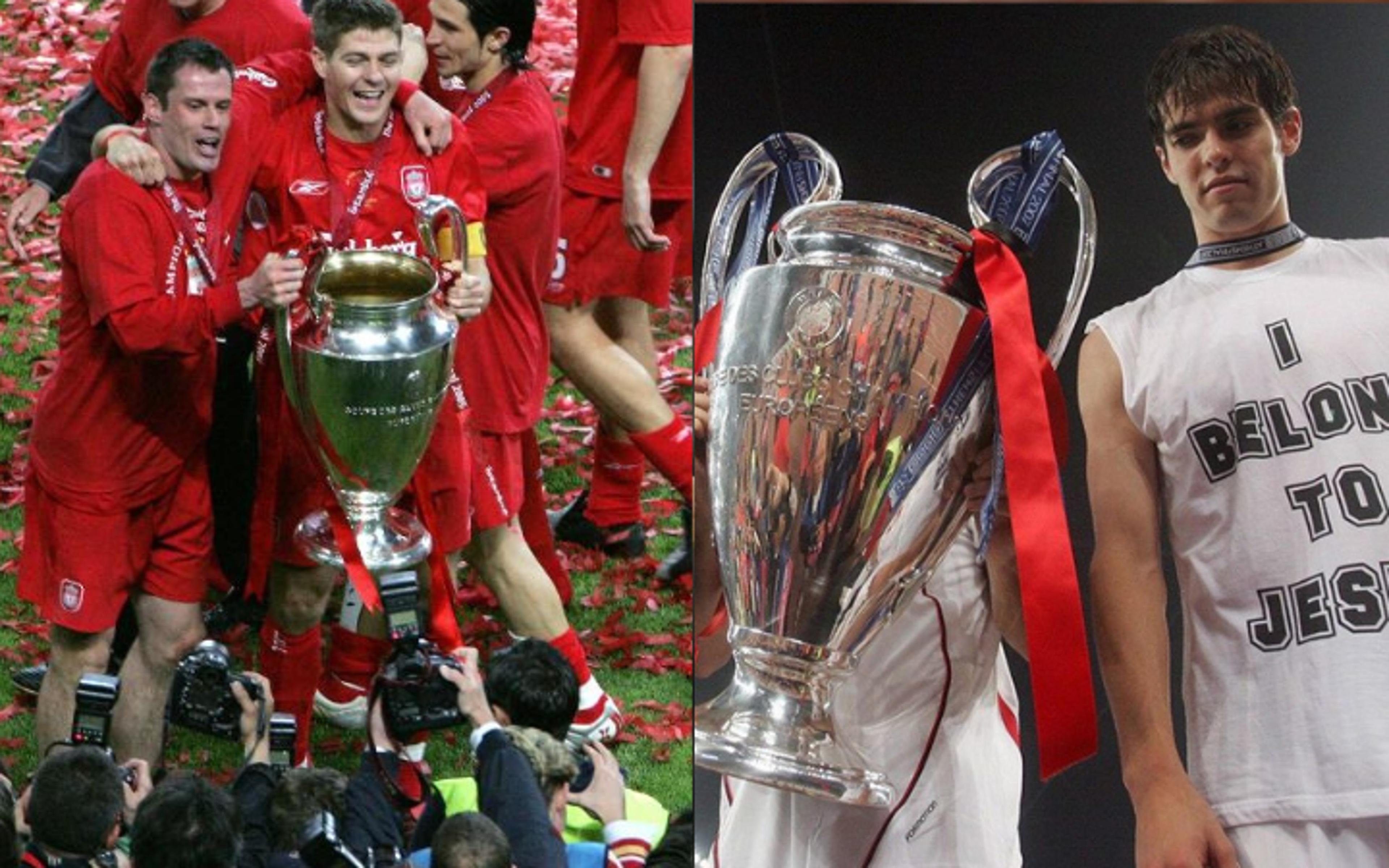 Abertura da Champions League marca reedição de finais históricas entre Milan e Liverpool