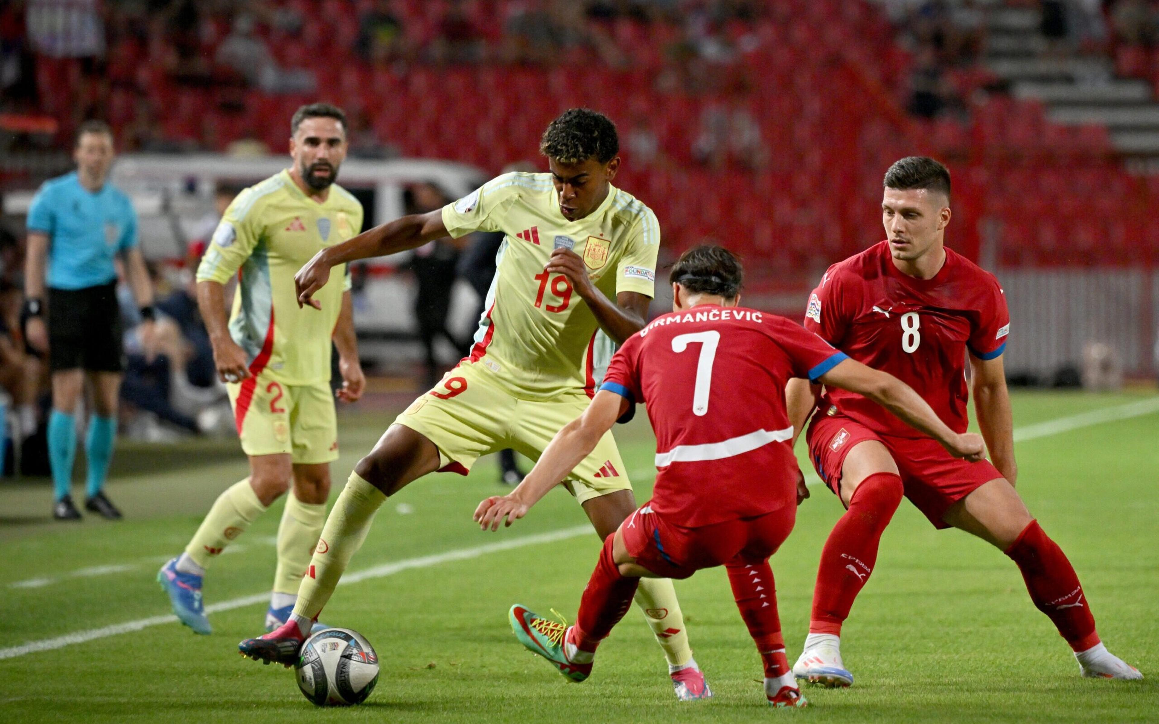 Espanha x Sérvia: onde assistir, horário e escalações do jogo pela Liga das Nações