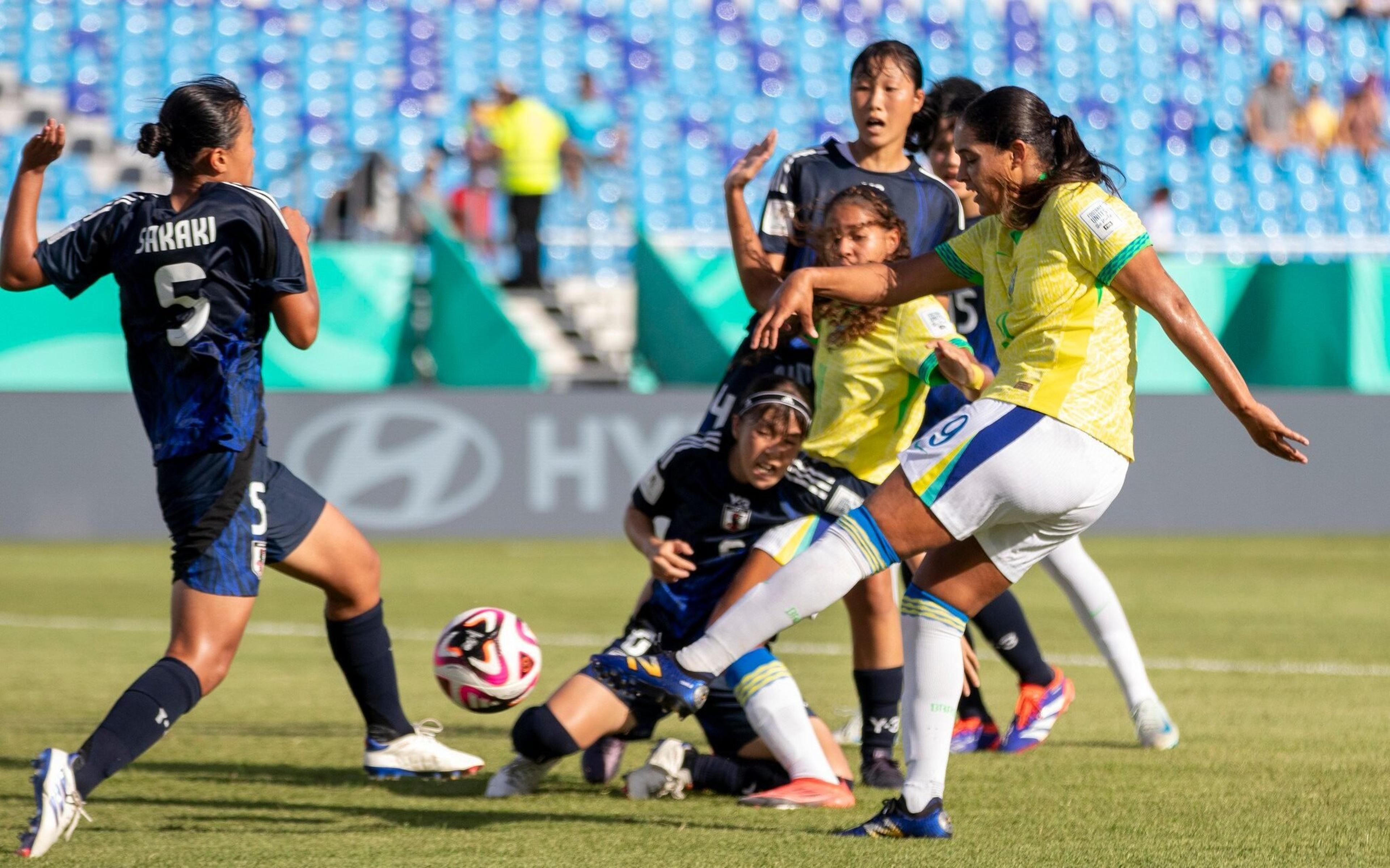 Brasil perde de virada para o Japão na Copa do Mundo Feminina Sub-17