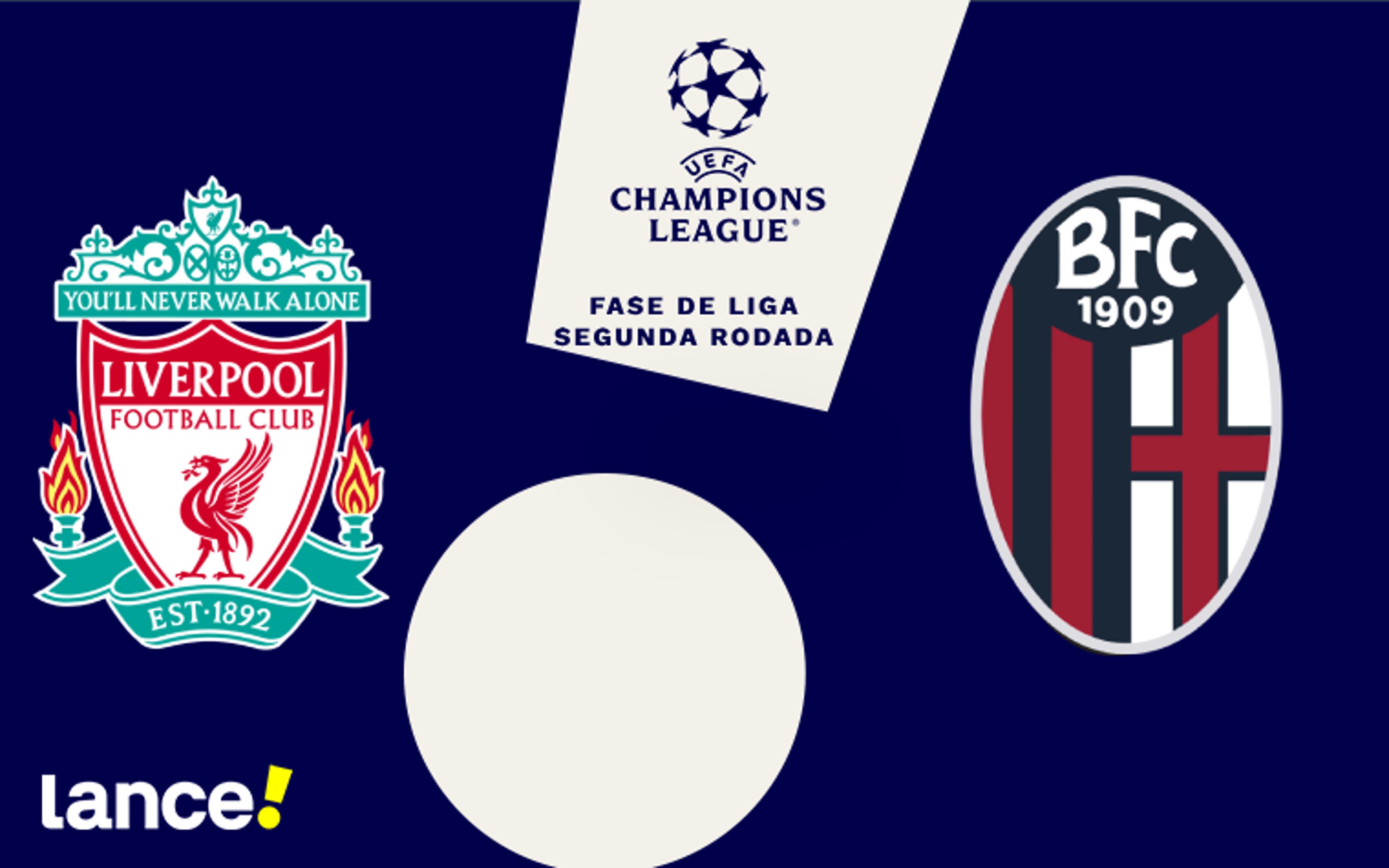 Liverpool x Bologna: onde assistir, horários e prováveis escalações