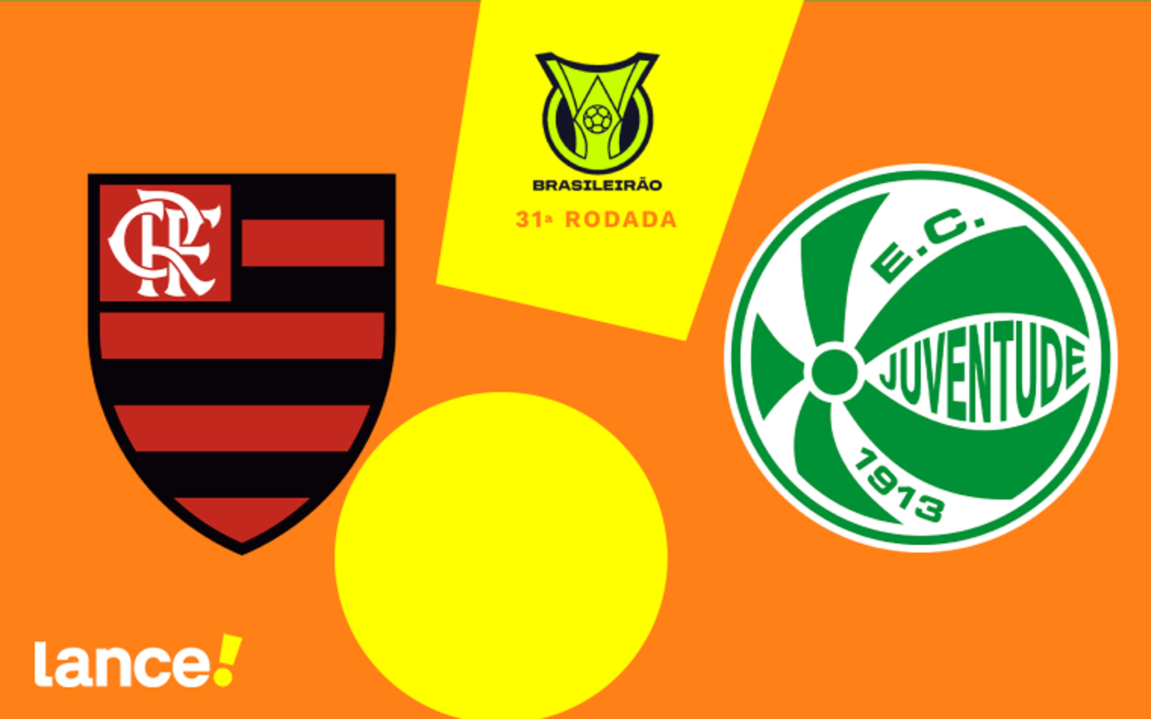 Flamengo x Juventude: onde assistir, horário e escalações do jogo pelo Brasileirão