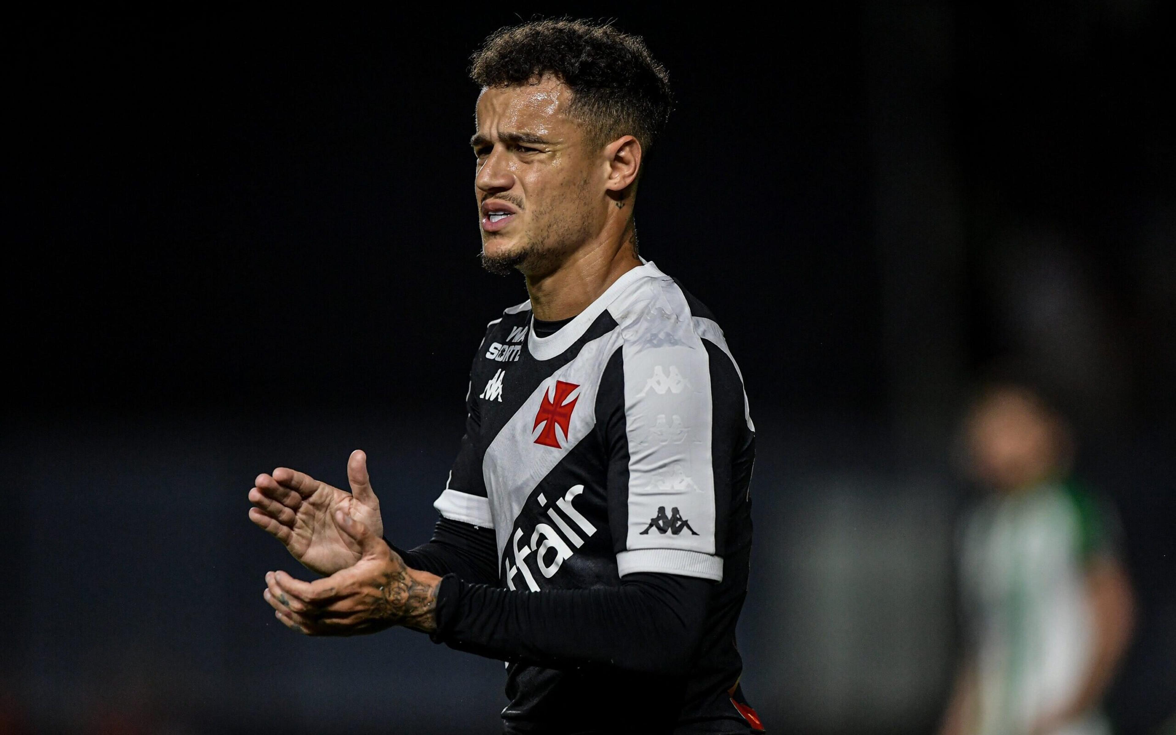 Coutinho ainda não venceu uma partida pelo Vasco desde que retornou ao clube