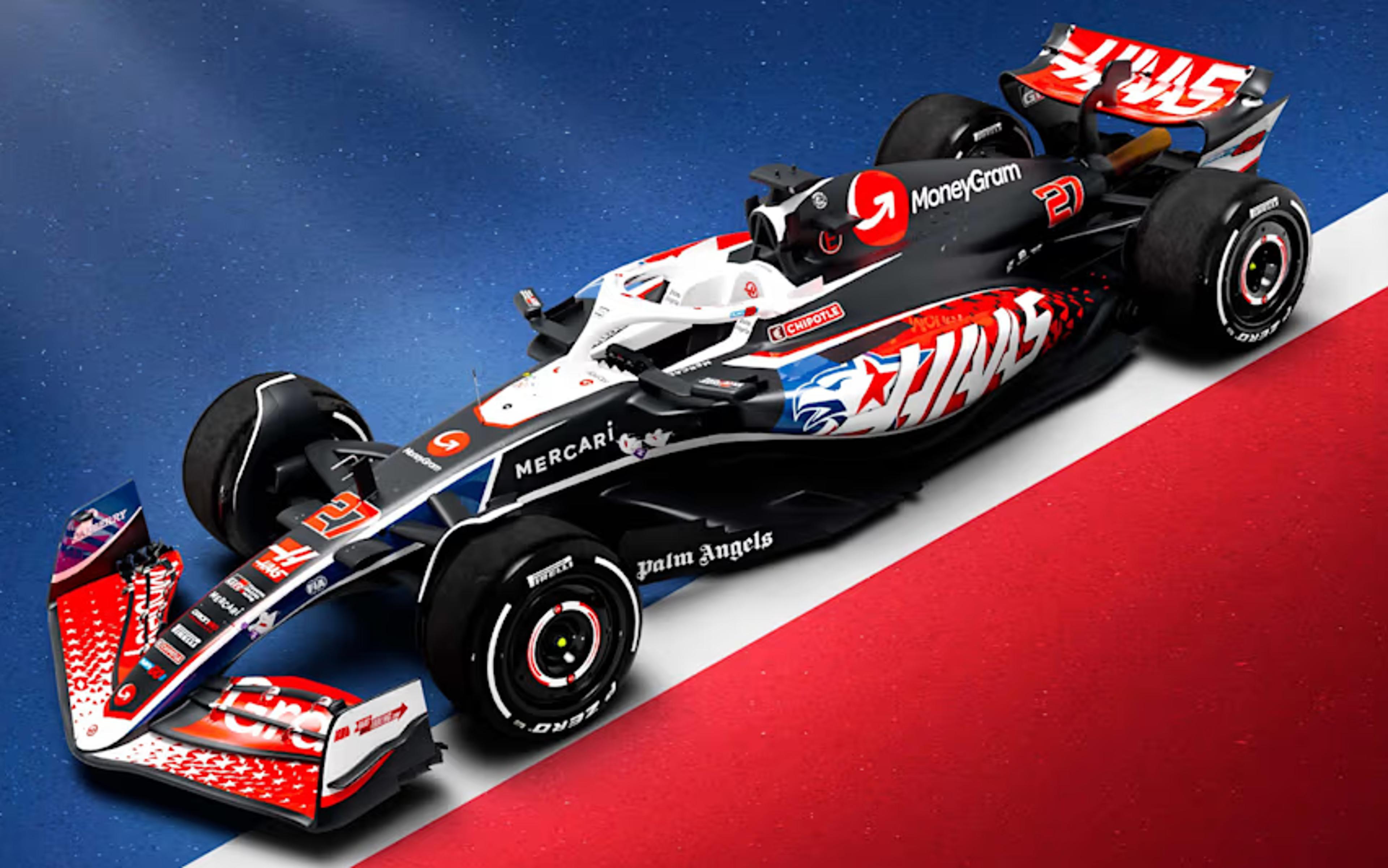 Haas apresenta nova pintura ‘americana’ para GP dos Estados Unidos