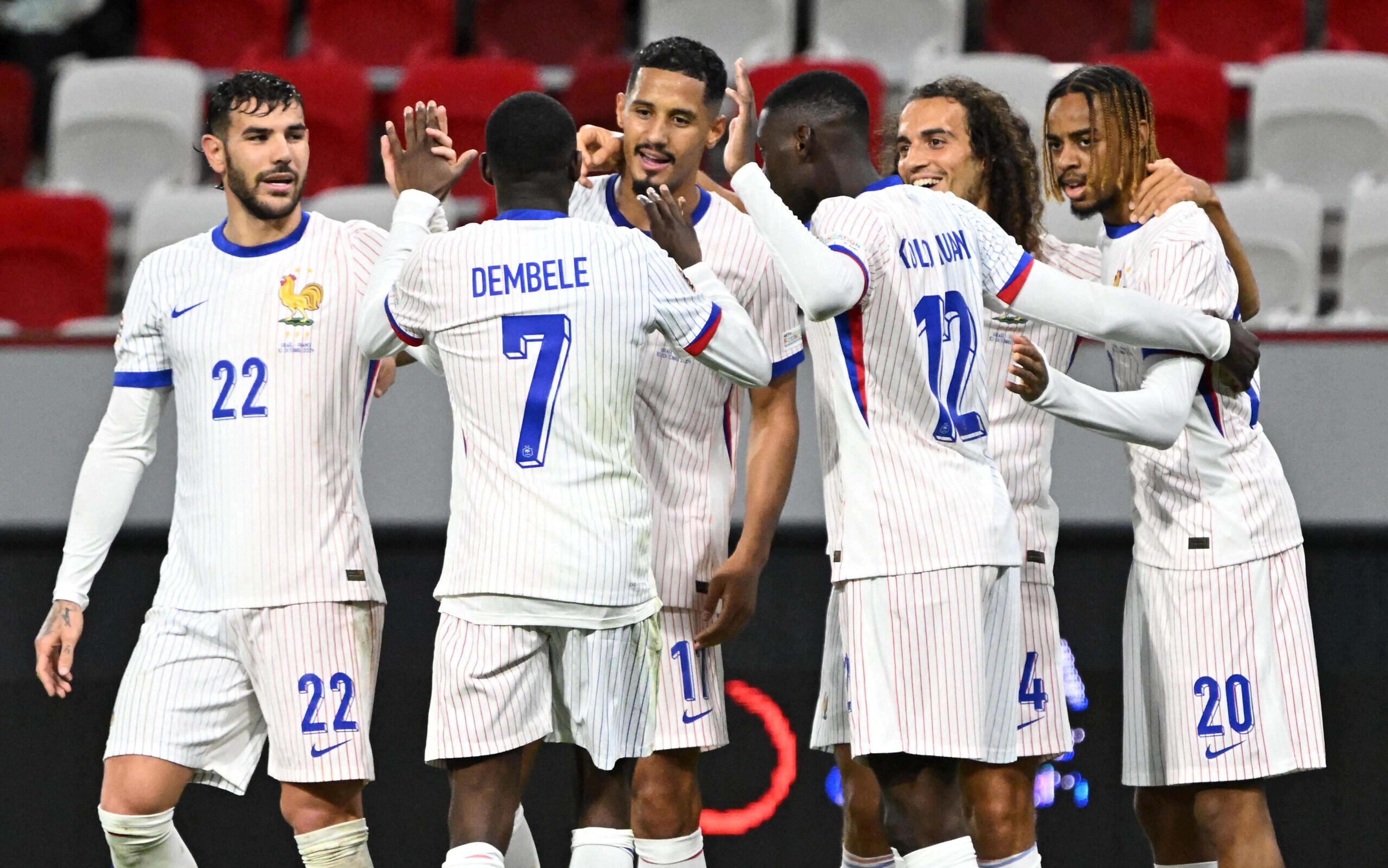 França goleia Israel e encosta na liderança da Nations League